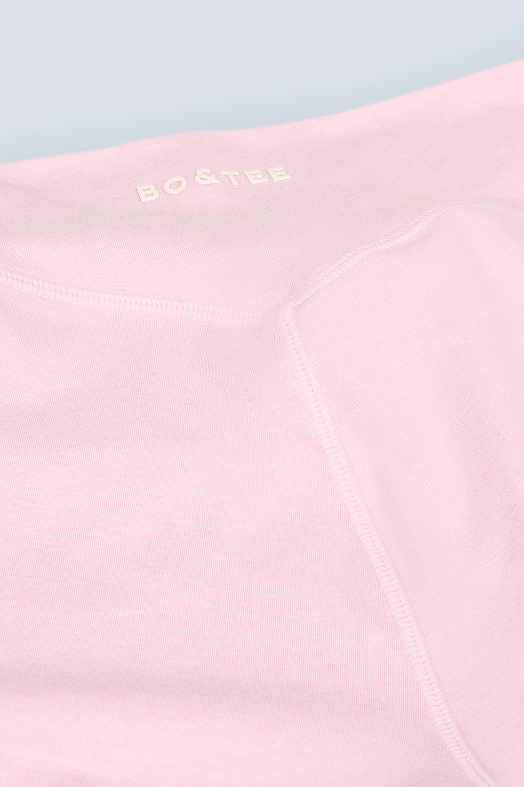 Brushed Jersey Ruched Flared Trousers in Pale Pink Marl