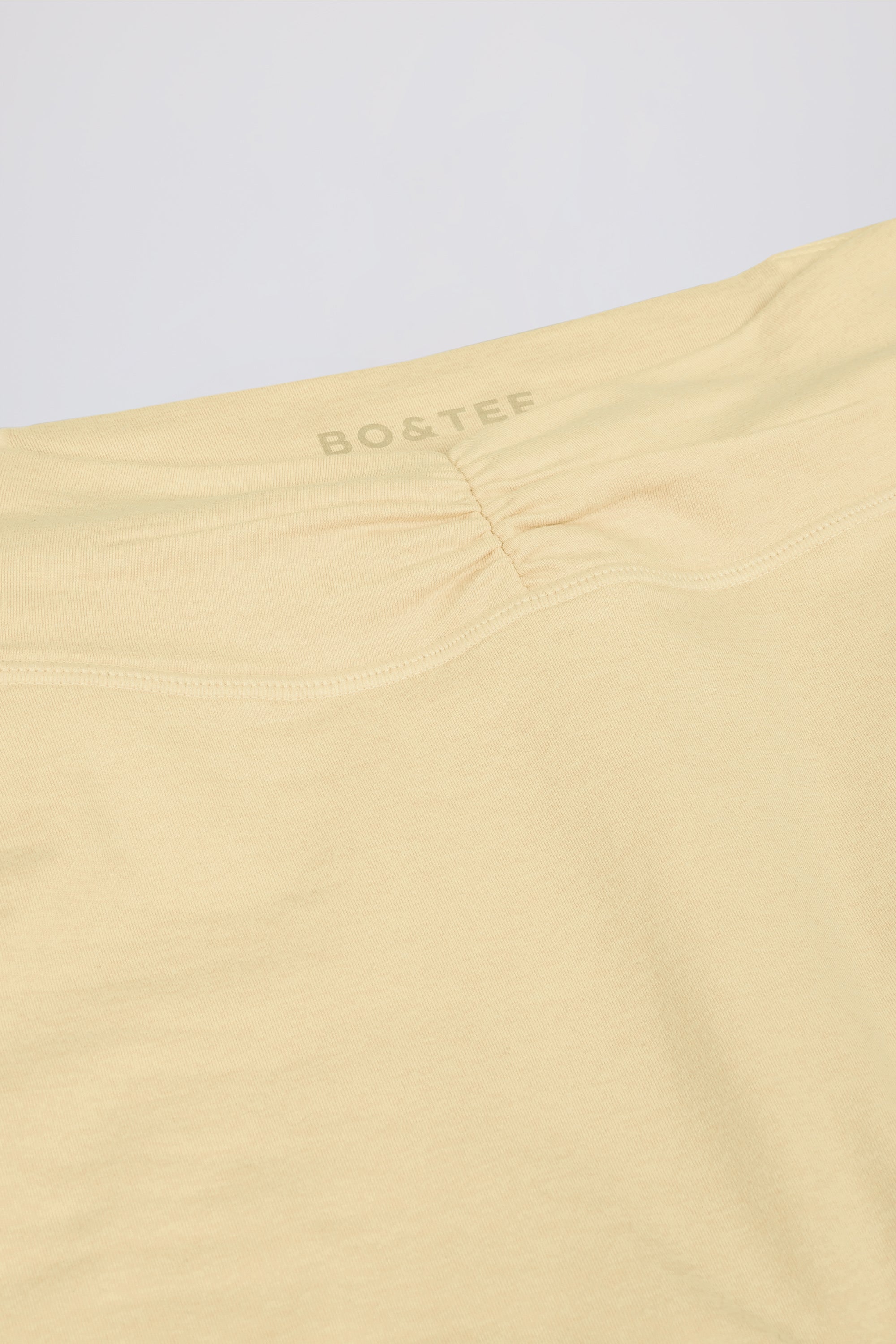 Ruched Mid-Rise Leggings in Lemon Marl