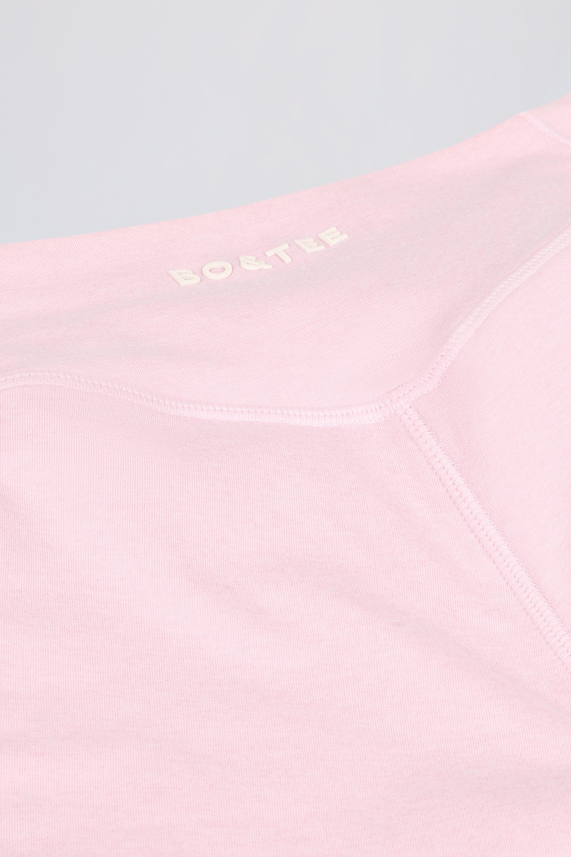 Ruched Mini Shorts in Pale Pink Marl