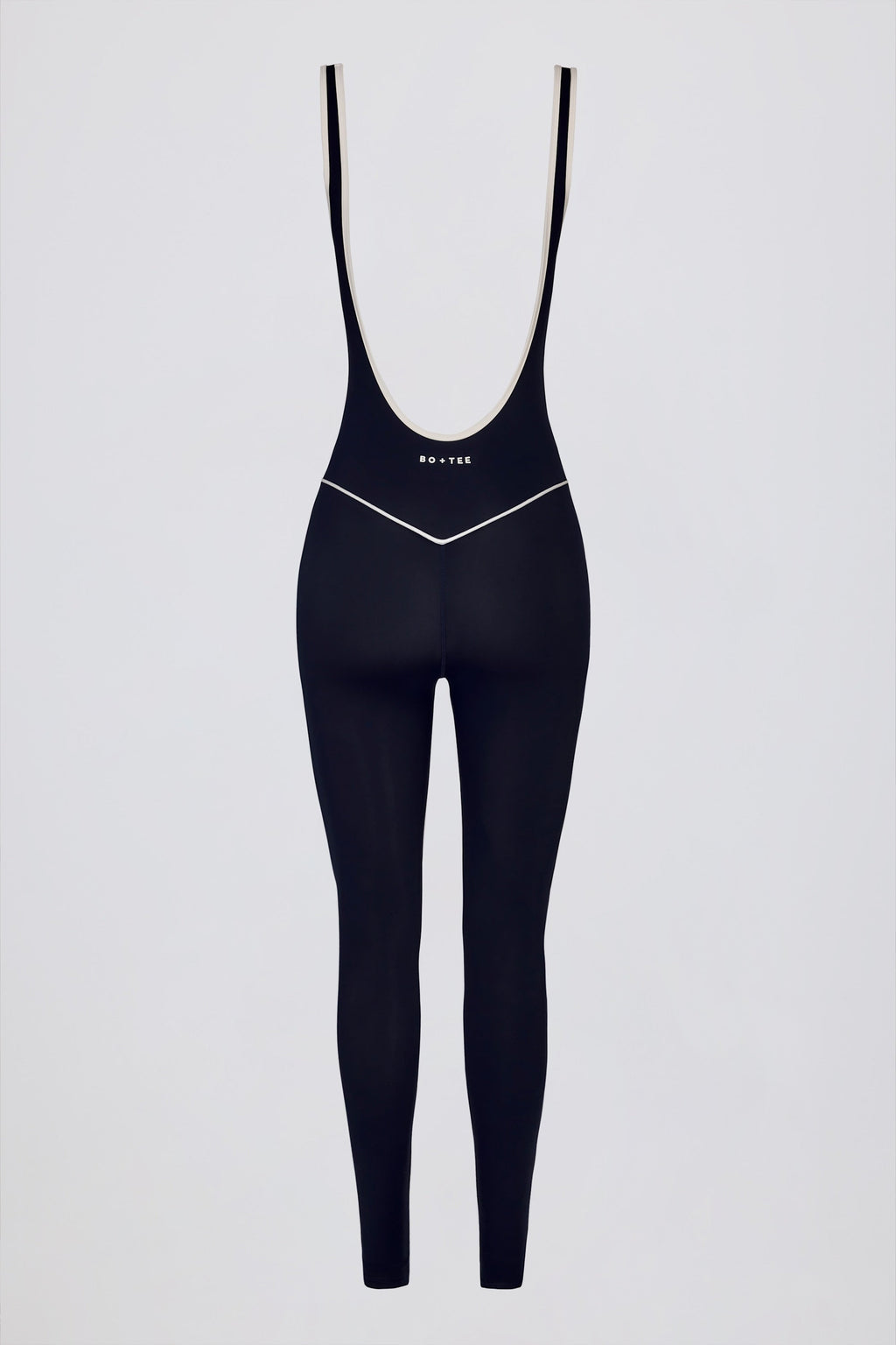 Soft Active Backless Contrast Jumpsuit in Classic Navy