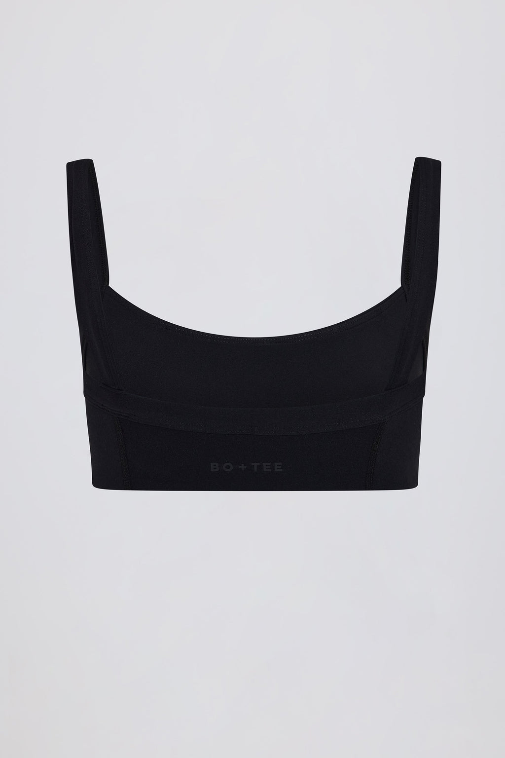 Soft Active Seam-Detail Sports Bra in Black