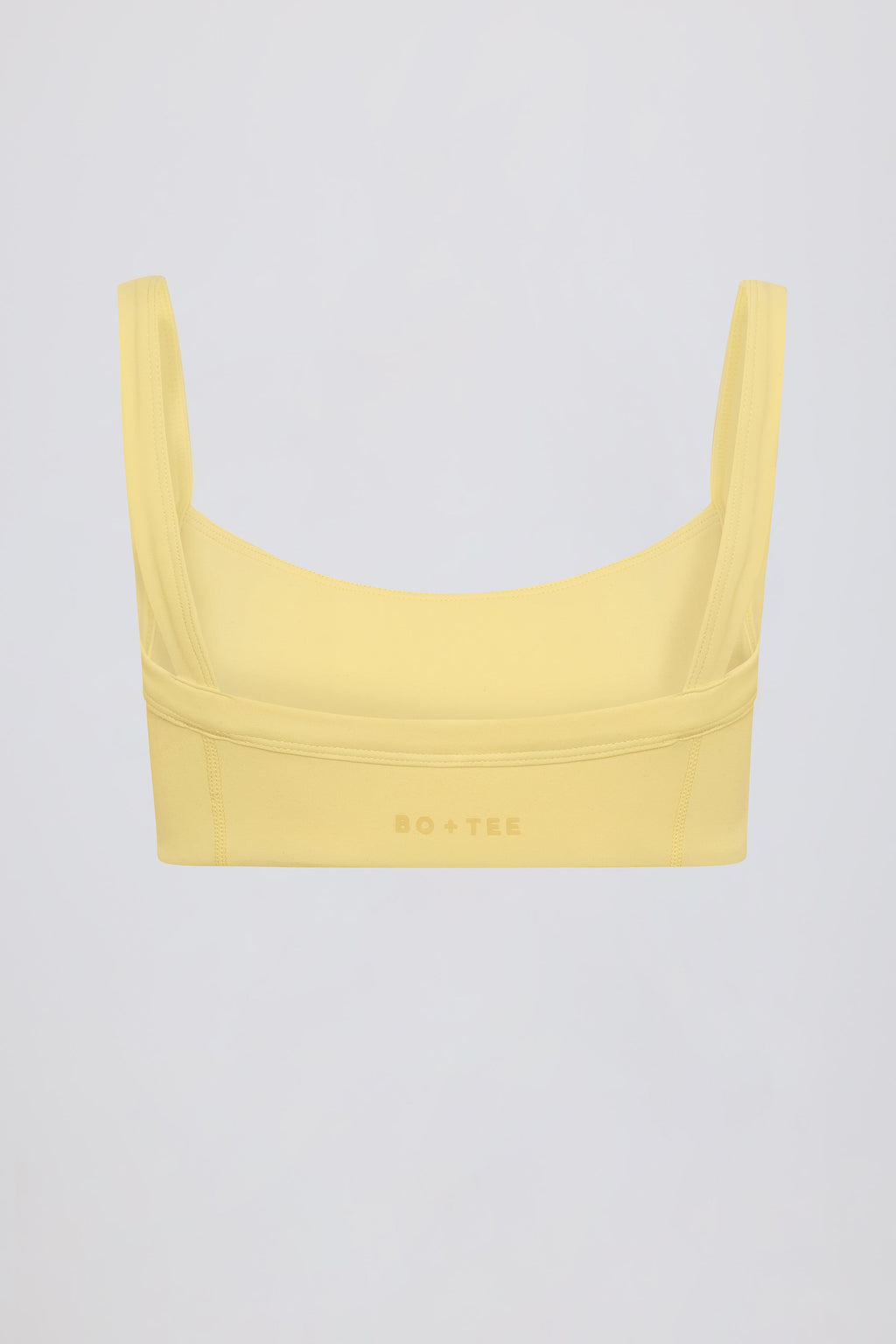 Soft Active Seam-Detail Sports Bra in Lemon