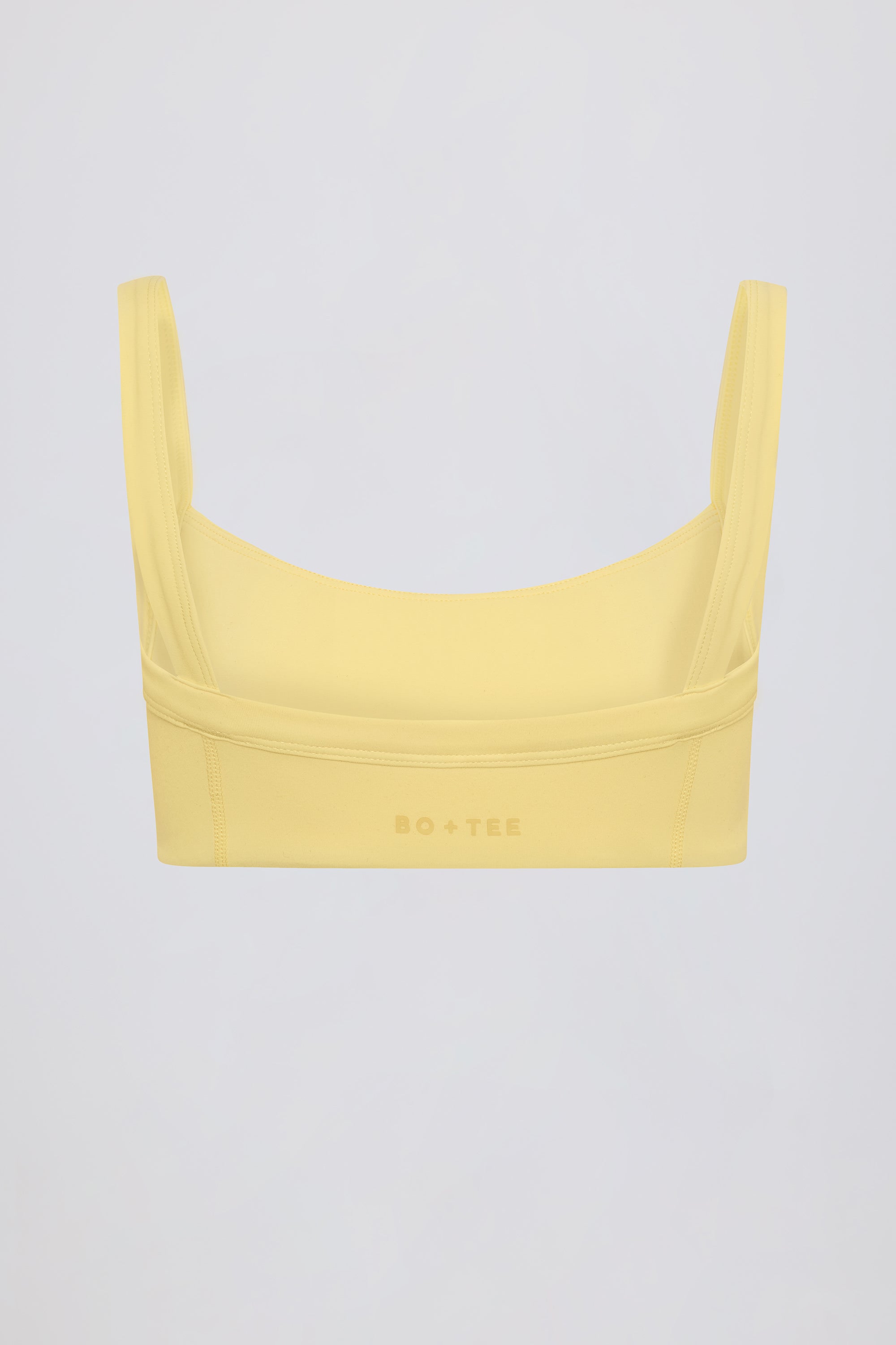 Soft Active Seam-Detail Sports Bra in Lemon
