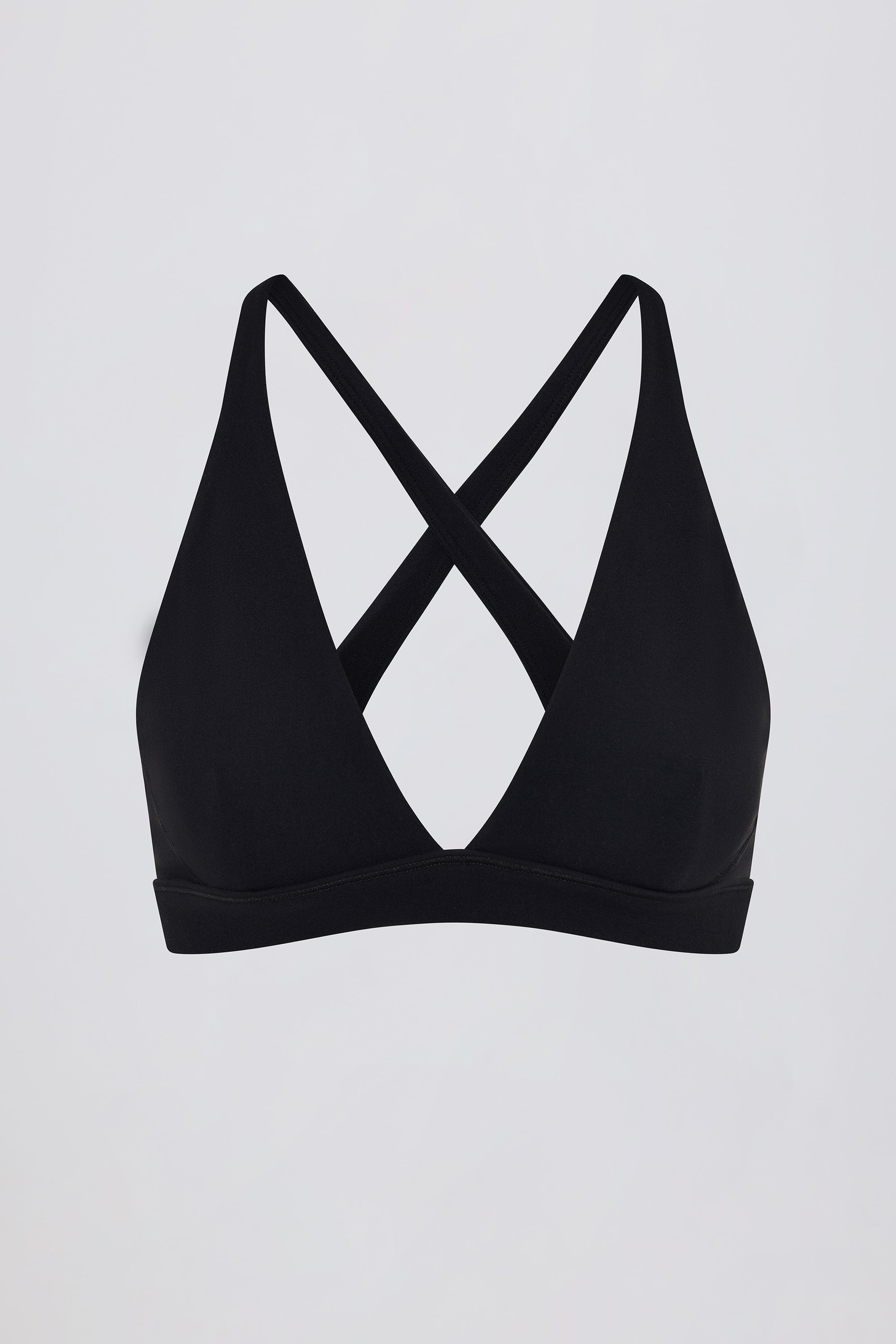 Soft Active Cross-Back Sports Bra in Black