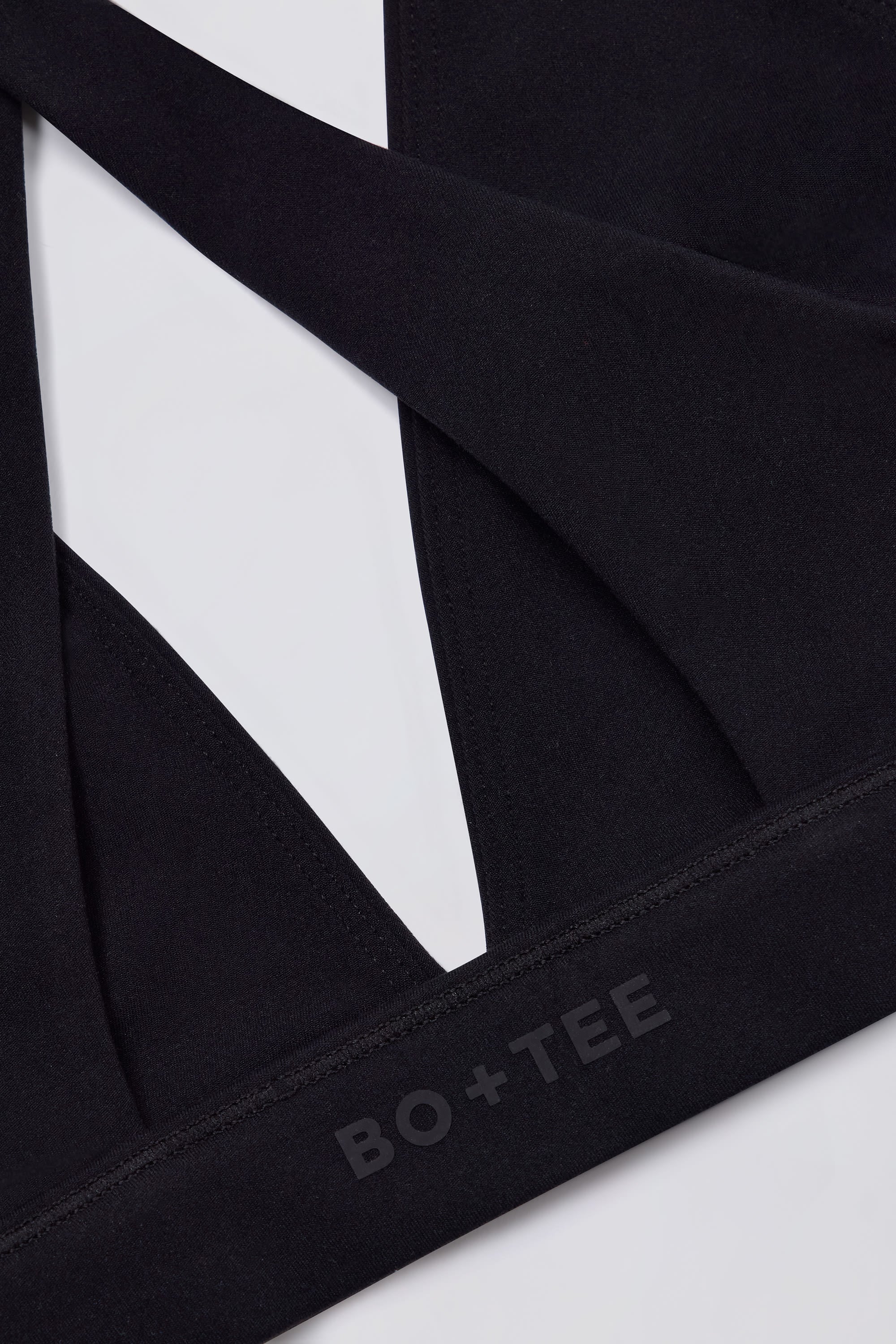 Soft Active Cross-Back Sports Bra in Black