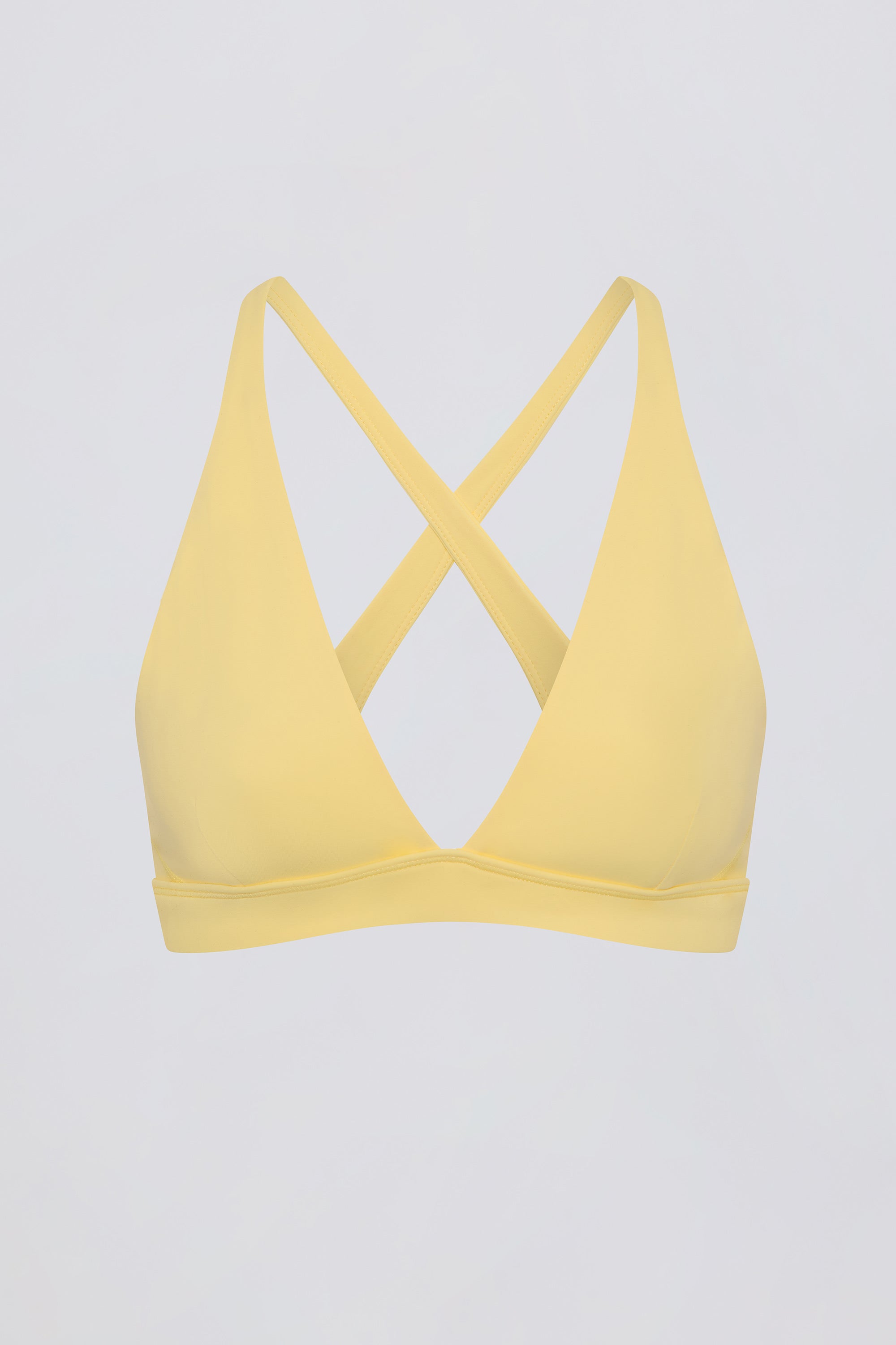 Soft Active Cross-Back Sports Bra in Lemon
