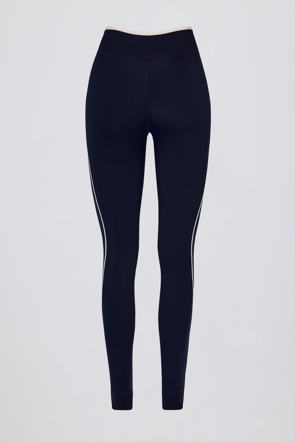 Soft Active Crossover Contrast Leggings in Classic Navy