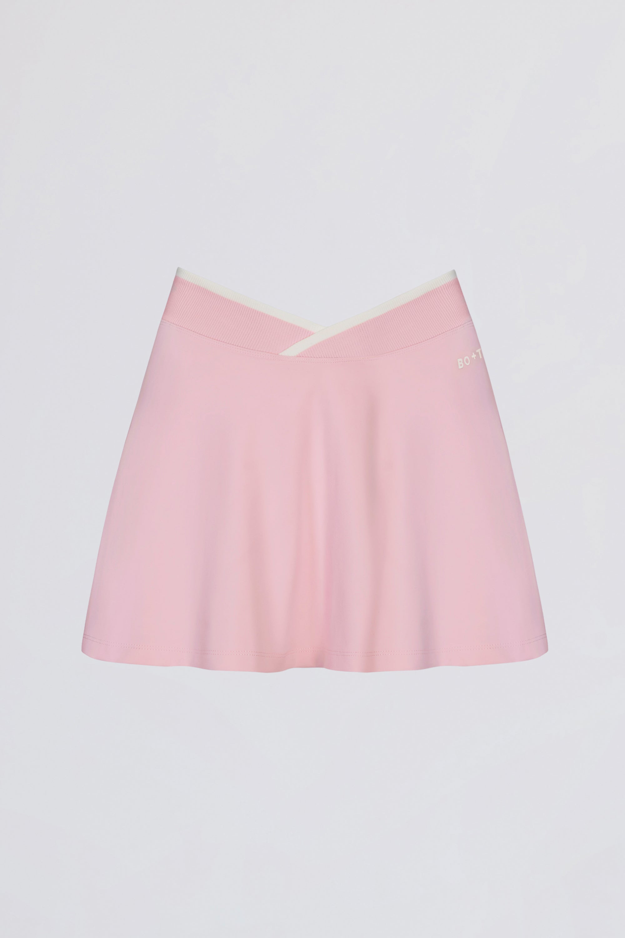 Soft Active Crossover Mini Skort in Powder Pink