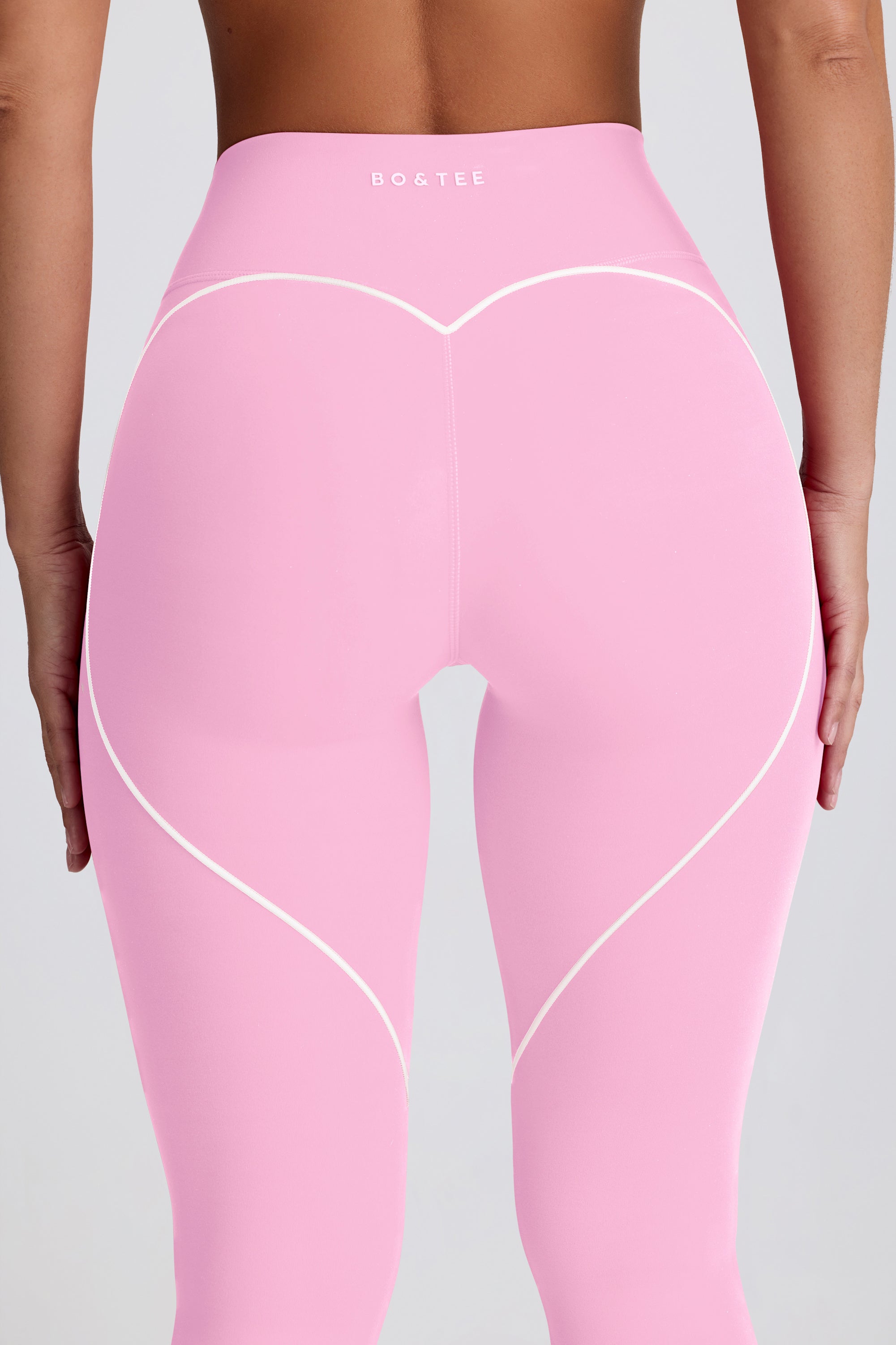Soft Active Mid-Rise Leggings in Baby Pink