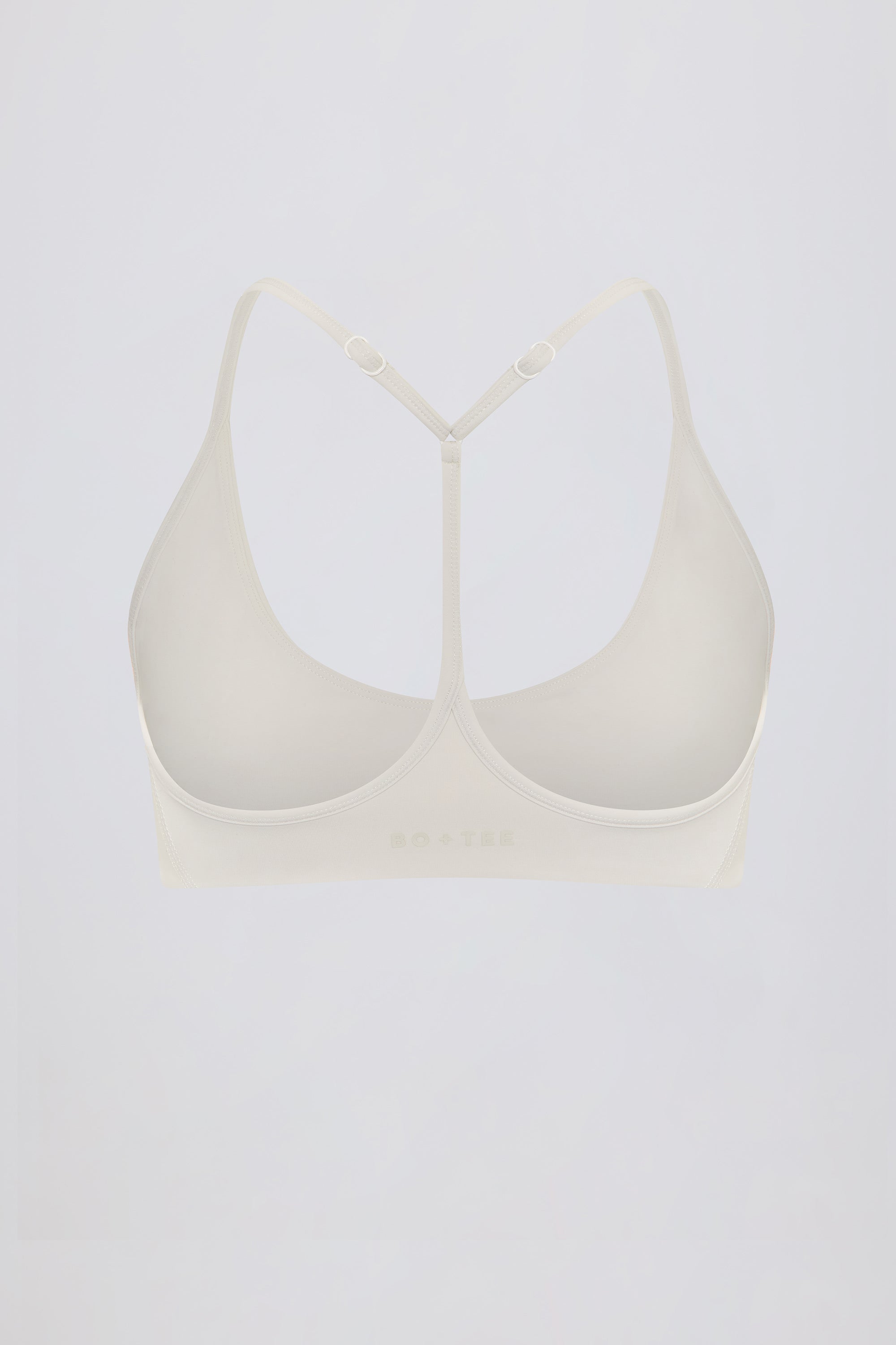 Soft Active Racerback Sports Bra in Cream