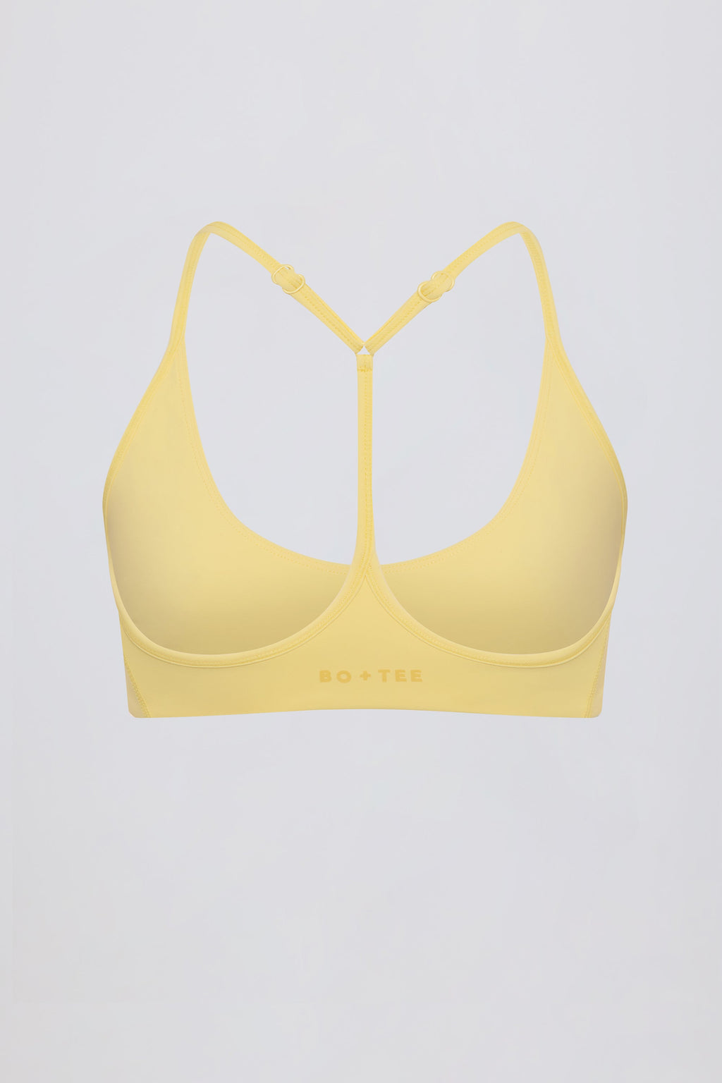 Soft Active Racerback Sports Bra in Lemon