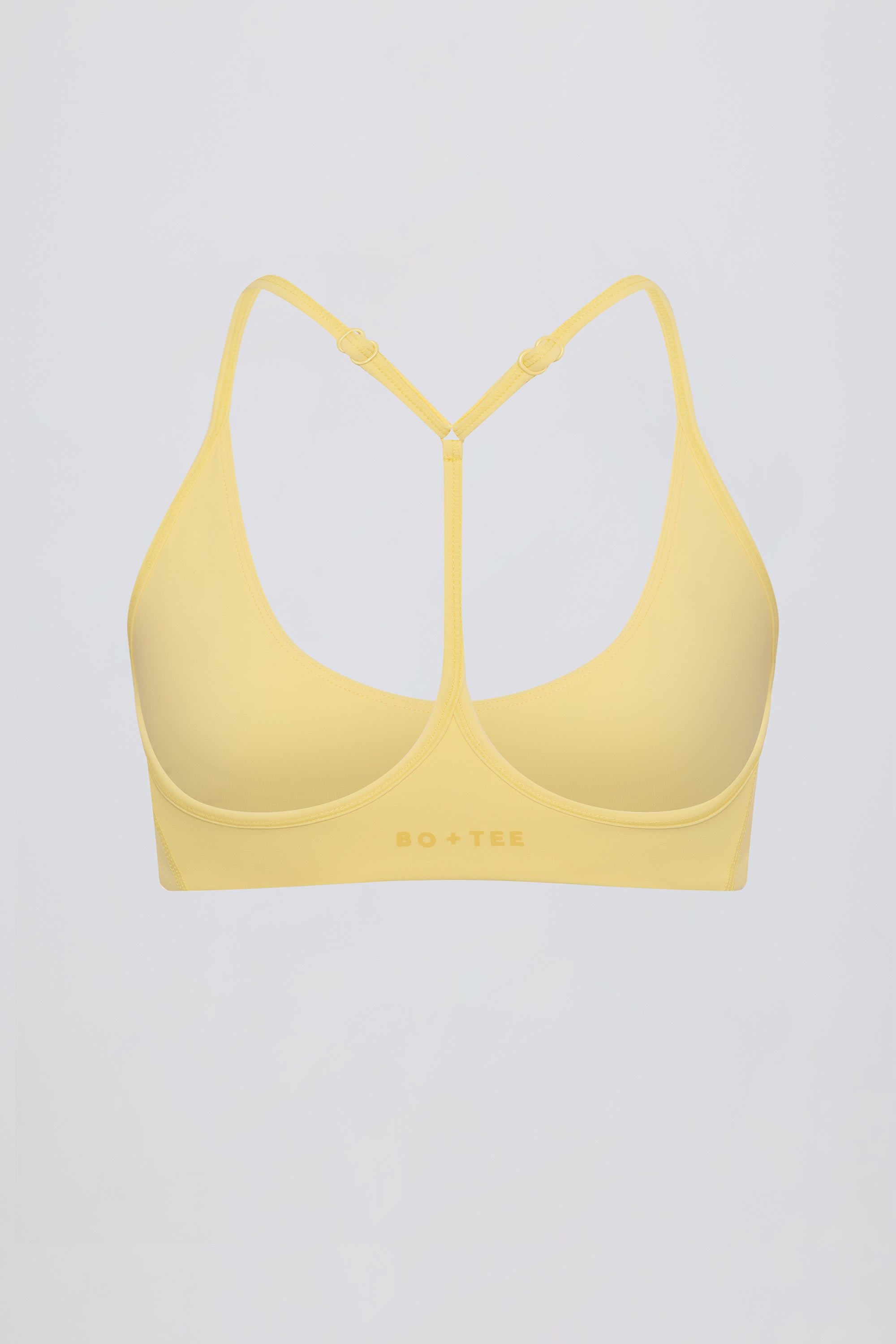 Soft Active Racerback Sports Bra in Lemon