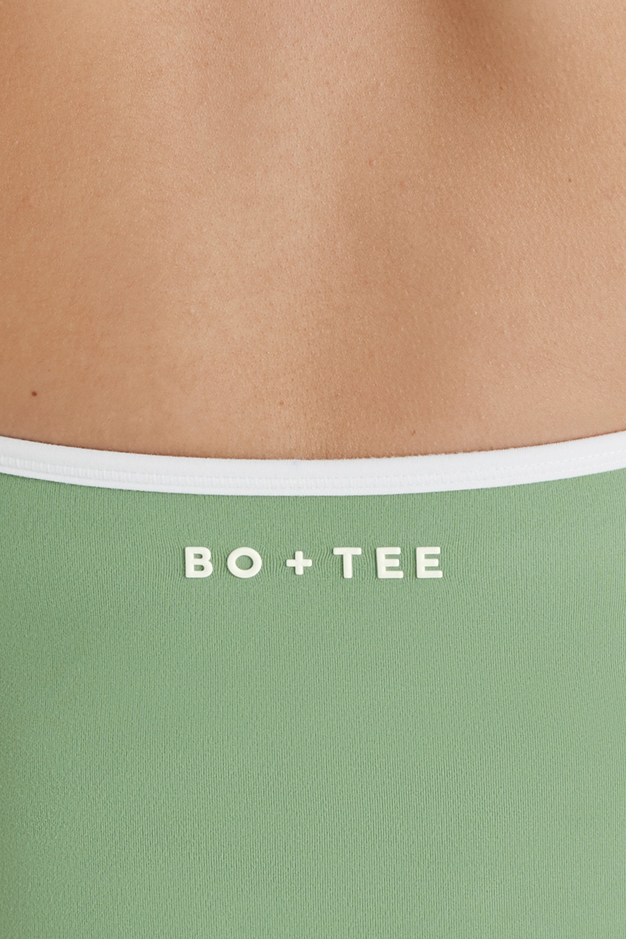 Soft Active V-Neck Halterneck Top in Green