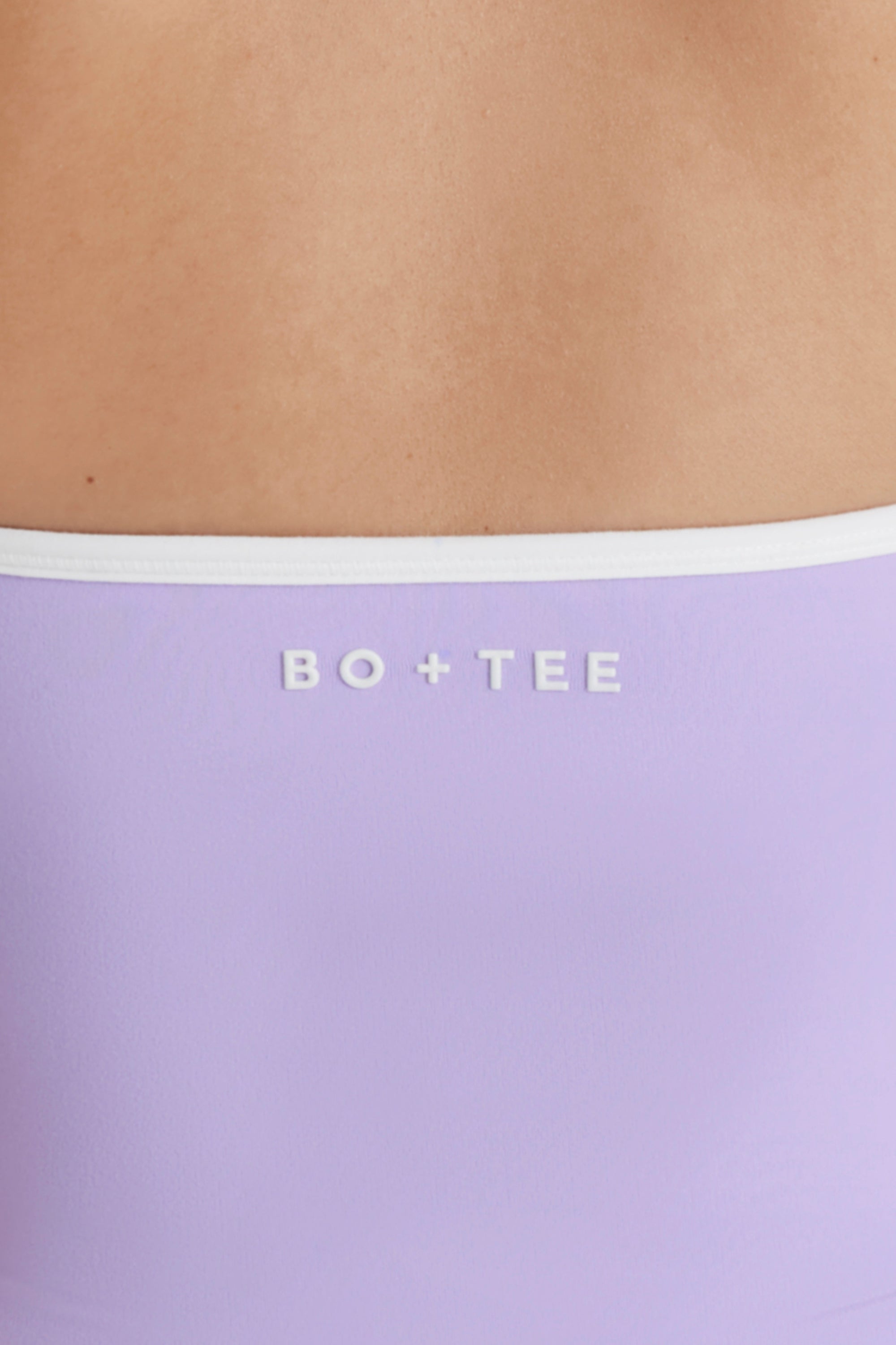 Soft Active V-Neck Halterneck Top in Lilac