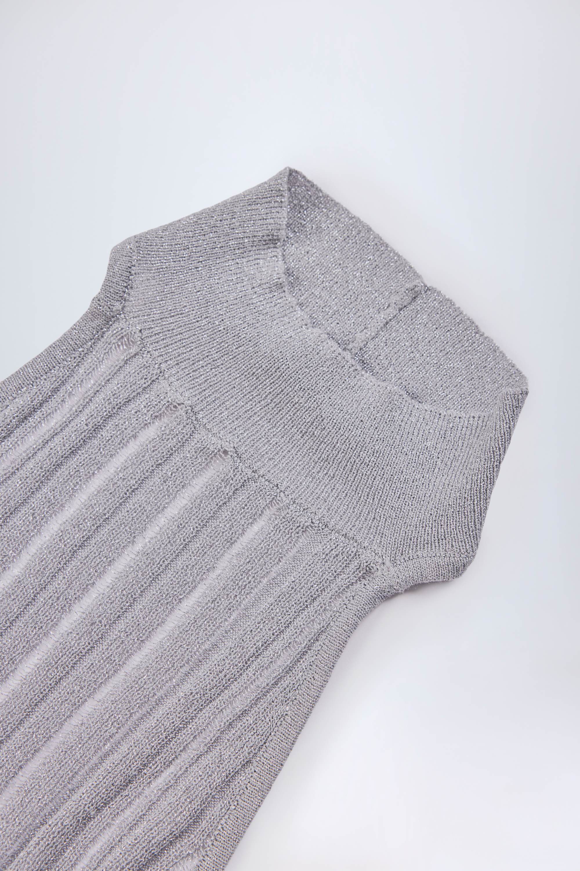 Backless Halterneck Maxi Dress in Silver