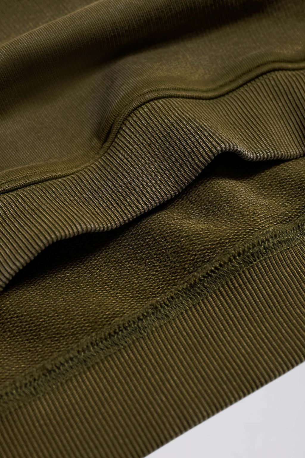 Soft Cotton Jersey Acid Wash Oversized Hoodie in Dark Green