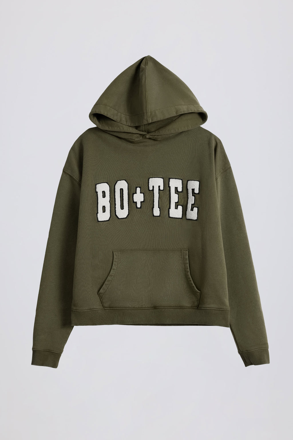 Soft Cotton Jersey Acid Wash Oversized Hoodie in Light Green