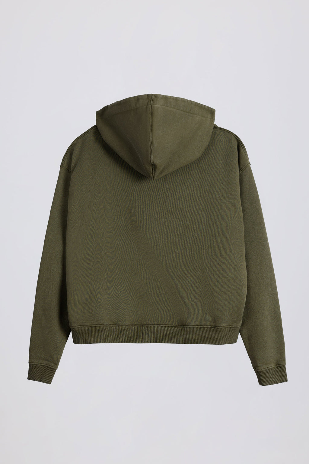 Soft Cotton Jersey Acid Wash Oversized Hoodie in Light Green