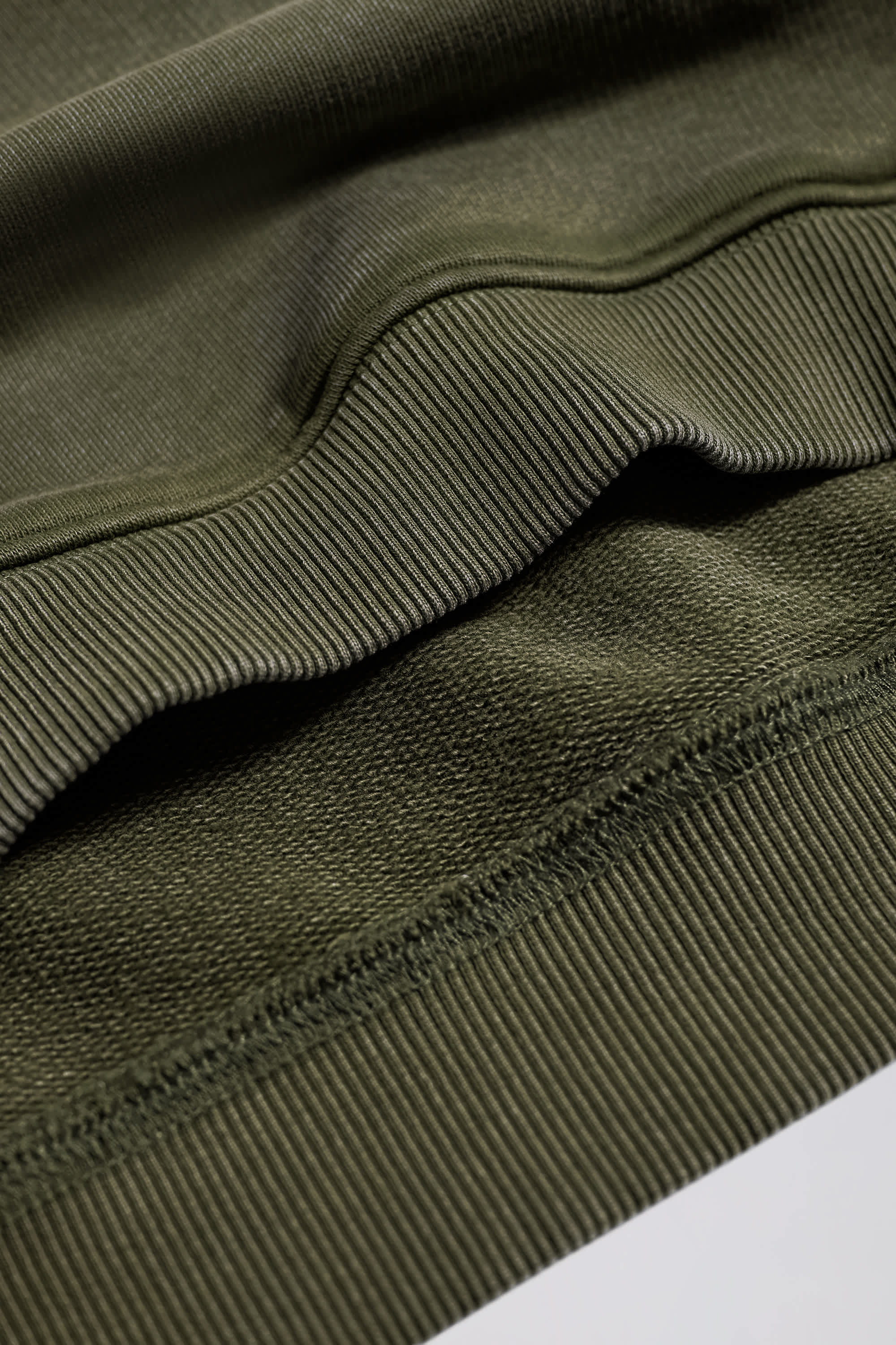 Soft Cotton Jersey Acid Wash Oversized Hoodie in Light Green