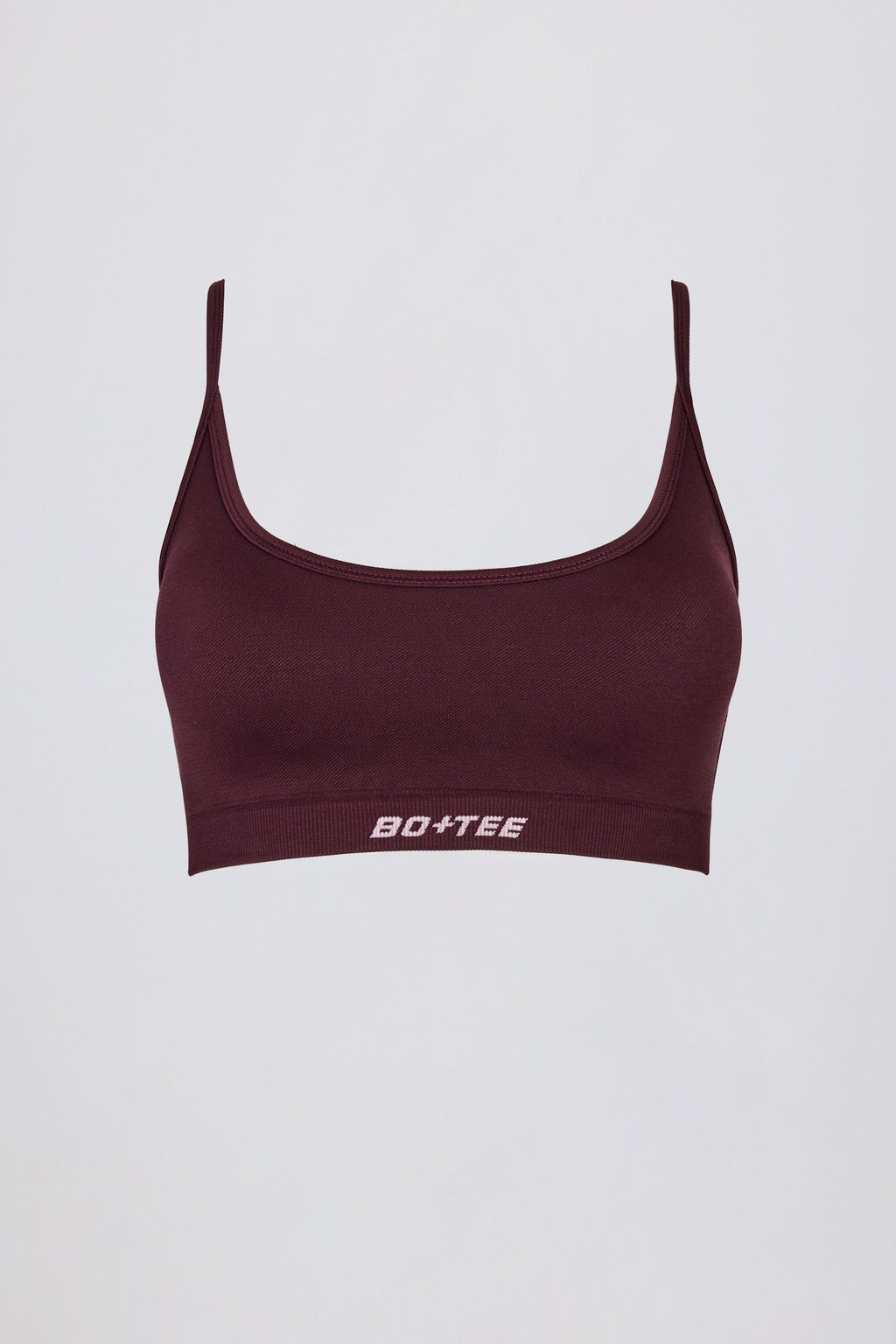 Super Sculpt Seamless Backless Sports Bra in Burgundy