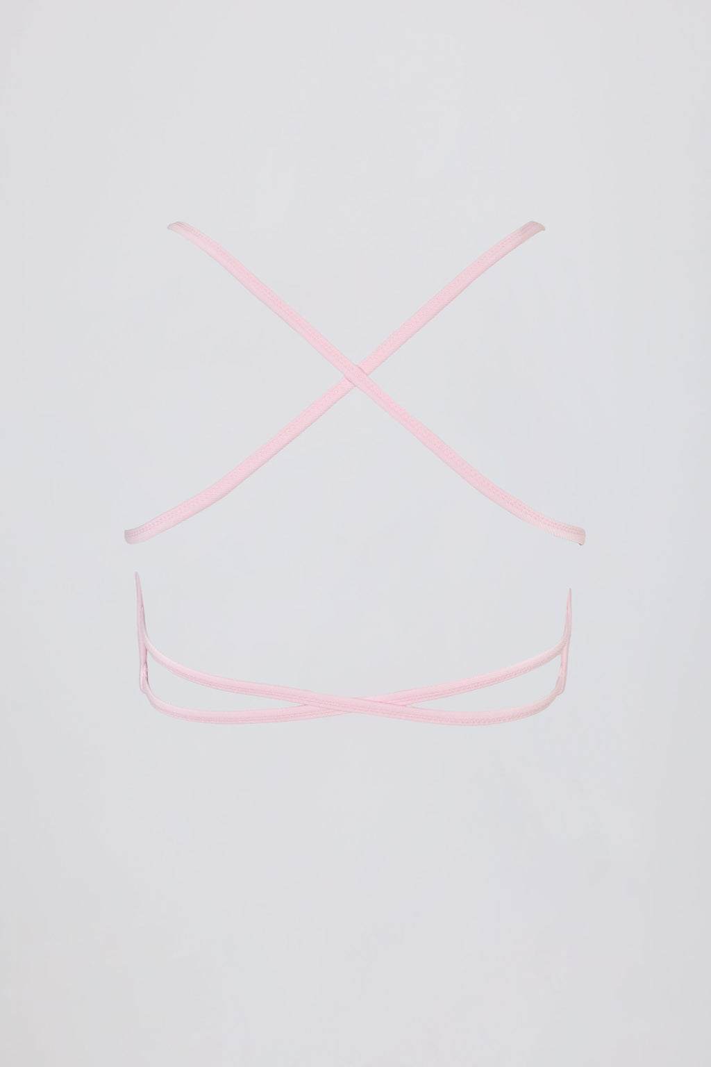 Super Sculpt Seamless Backless Sports Bra in Powder Pink