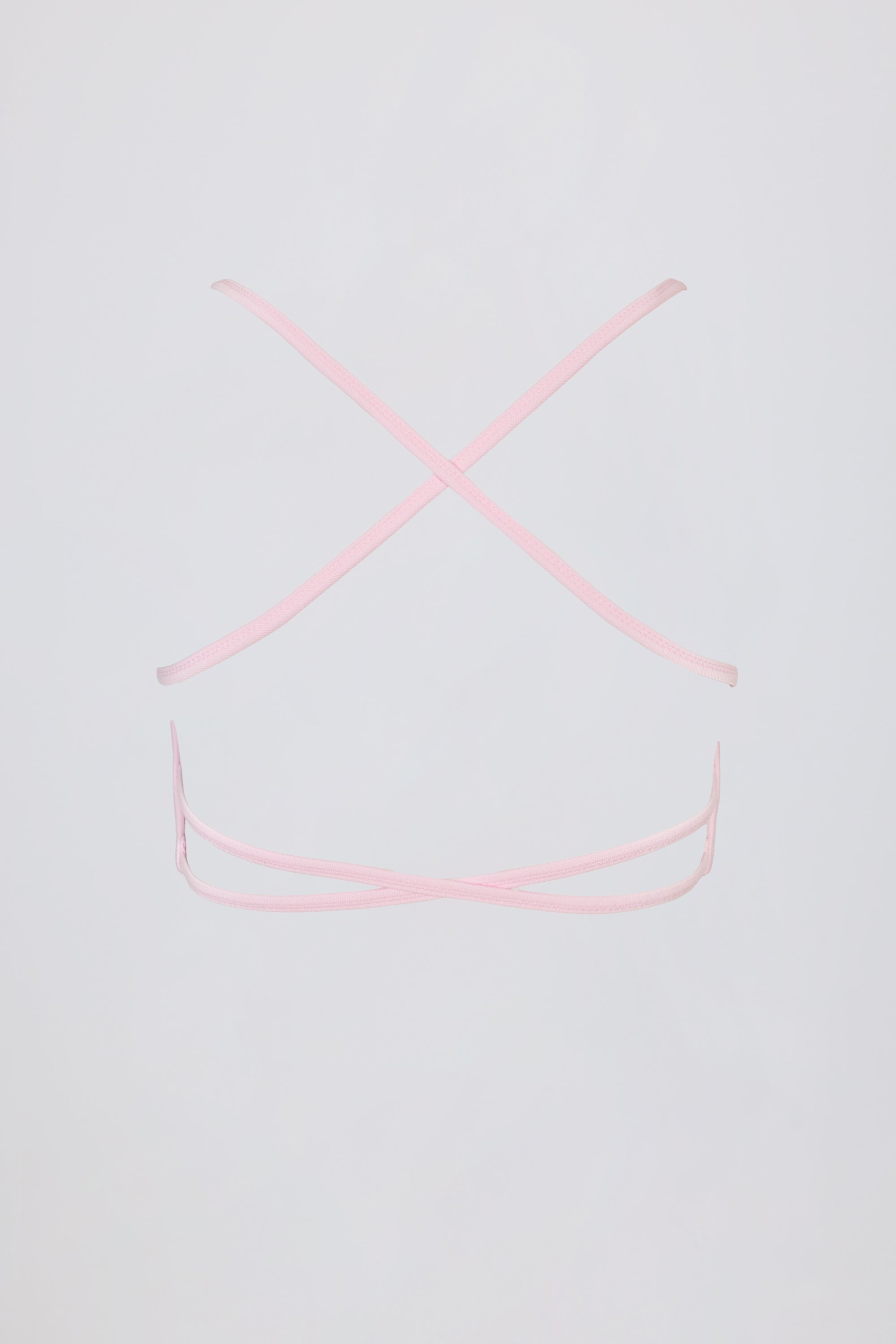 Super Sculpt Seamless Backless Sports Bra in Powder Pink