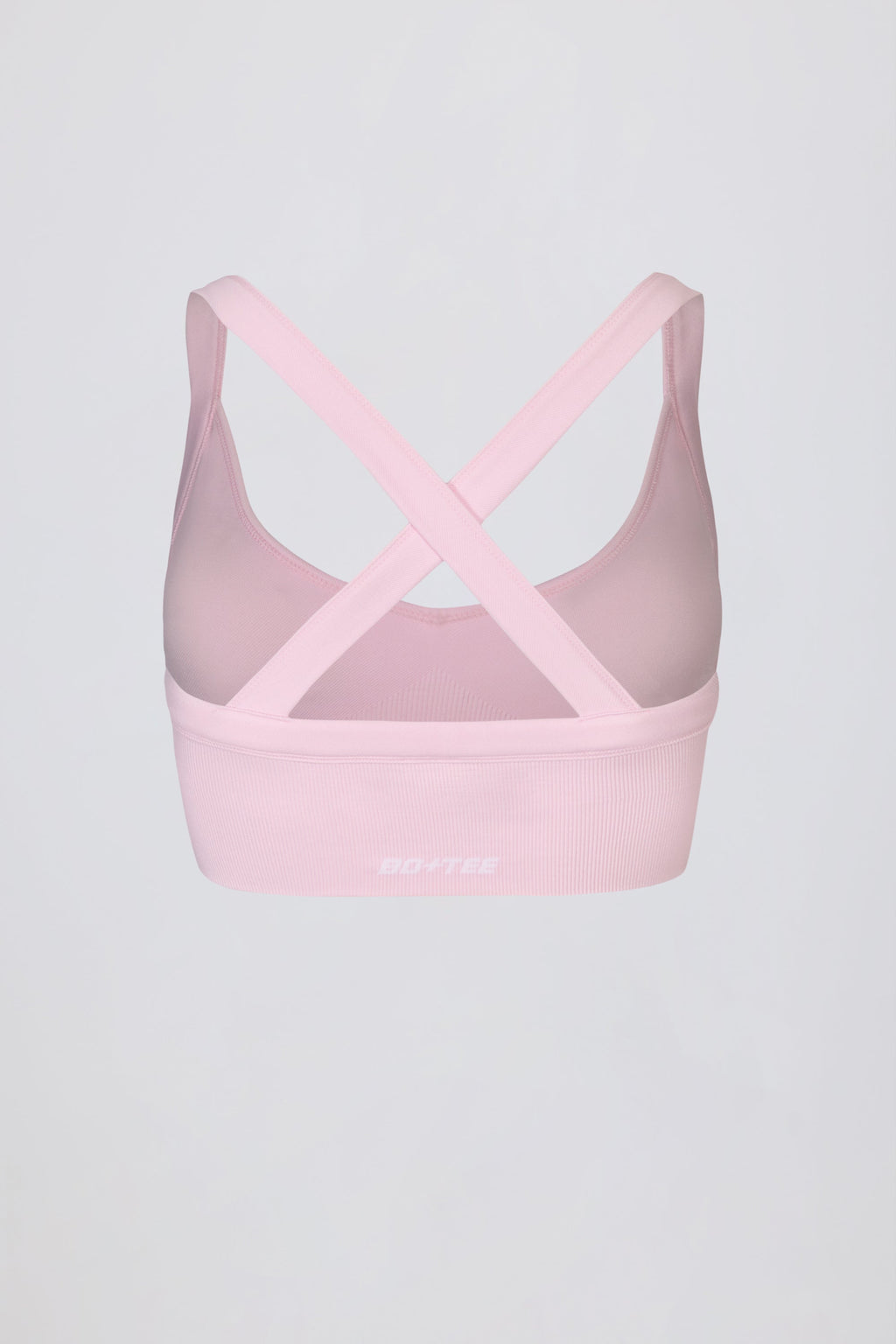 Super Sculpt Seamless Crossback Sports Bra in Powder Pink