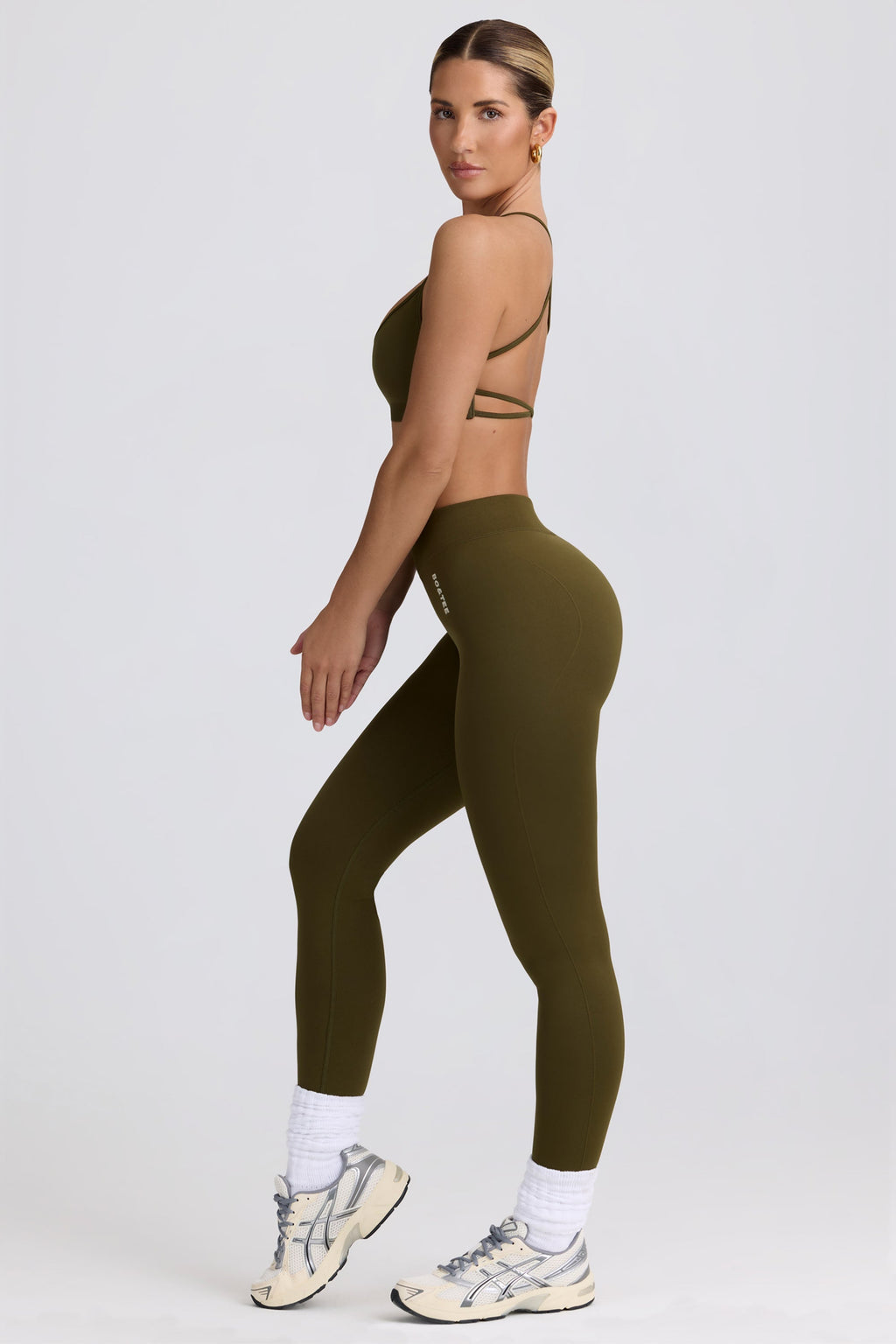 Super Sculpt Seamless High-Waist Leggings in Dark Green