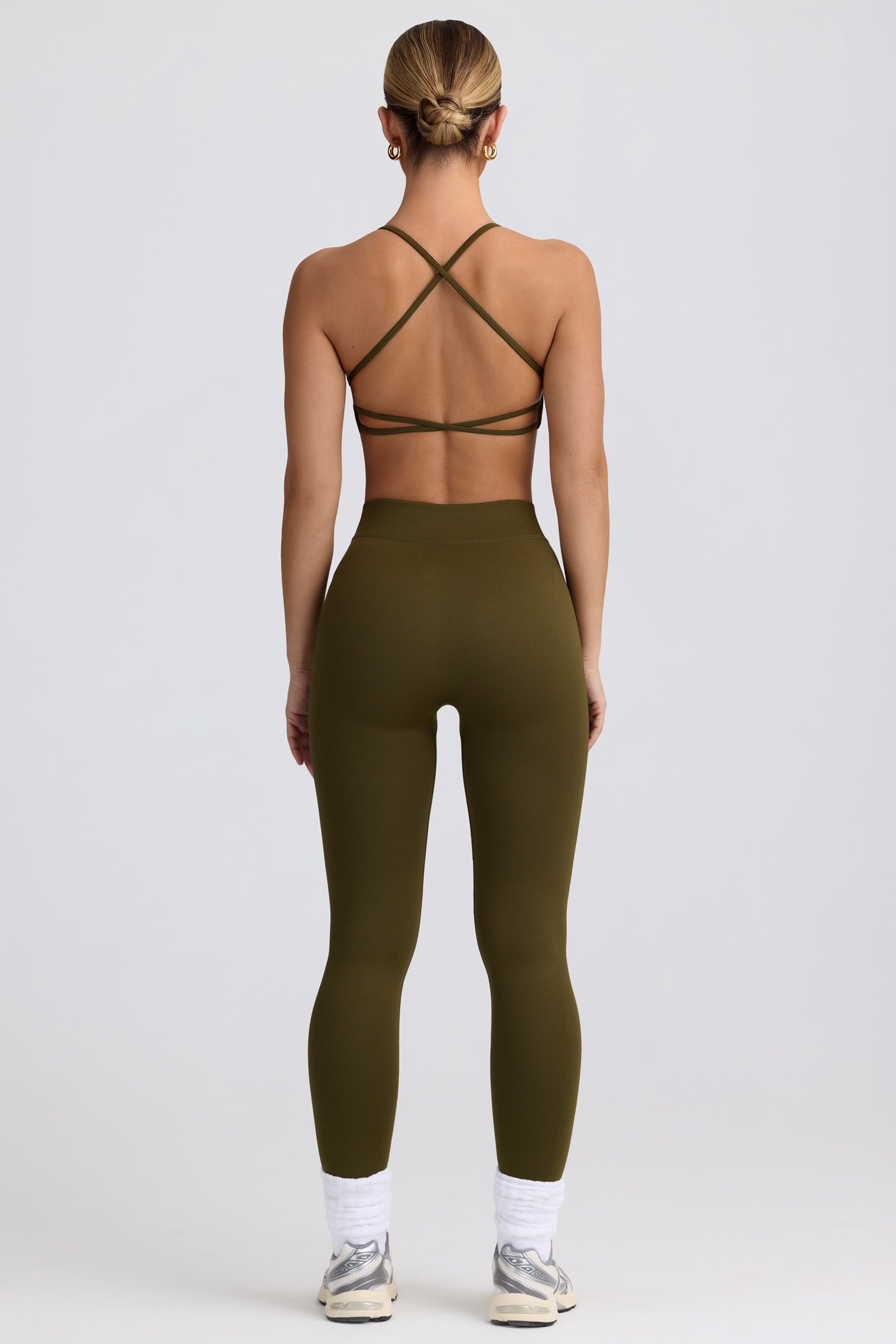 Super Sculpt Seamless High-Waist Leggings in Dark Green