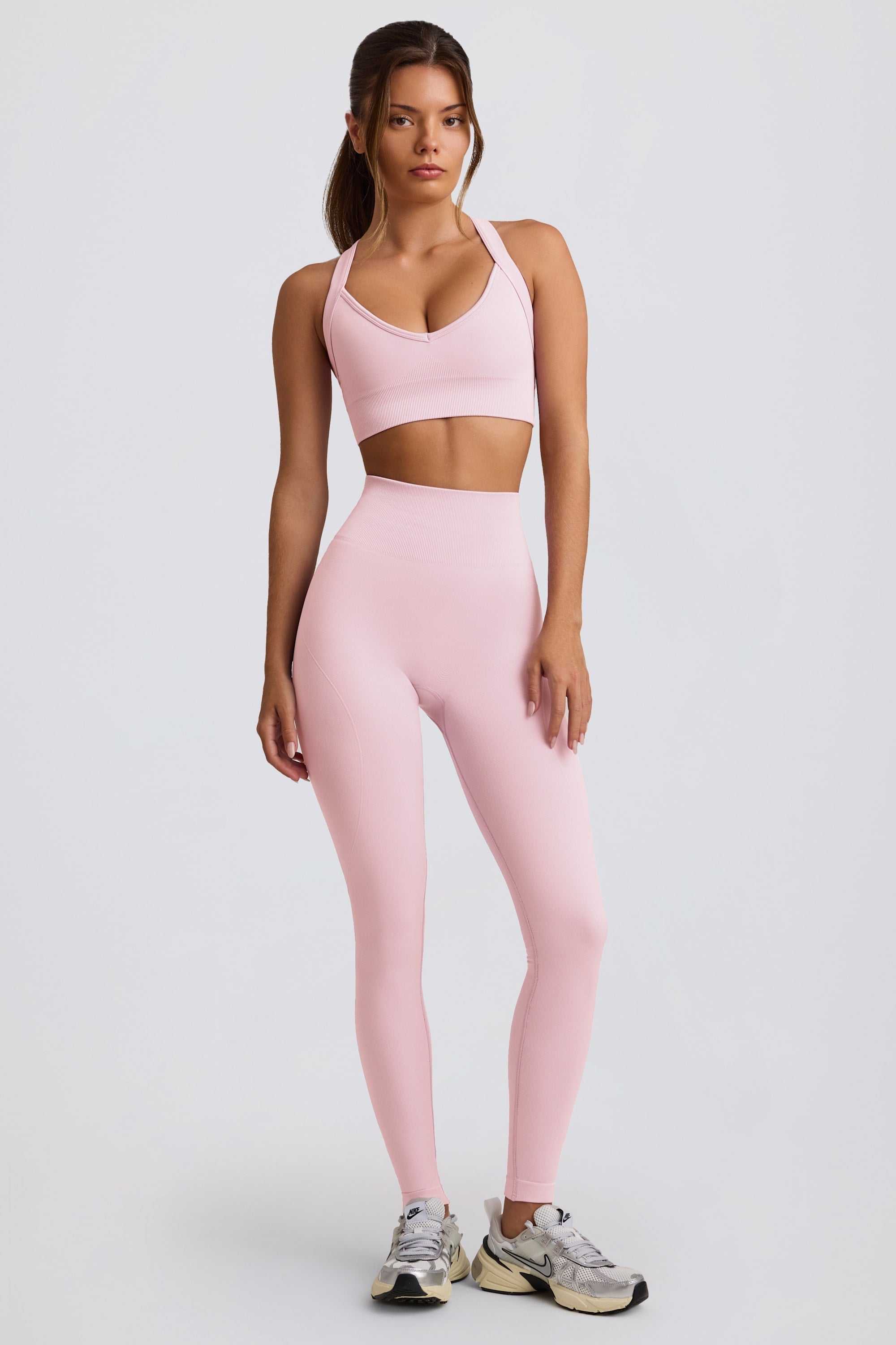 Super Sculpt Seamless High-Waist Leggings in Powder Pink