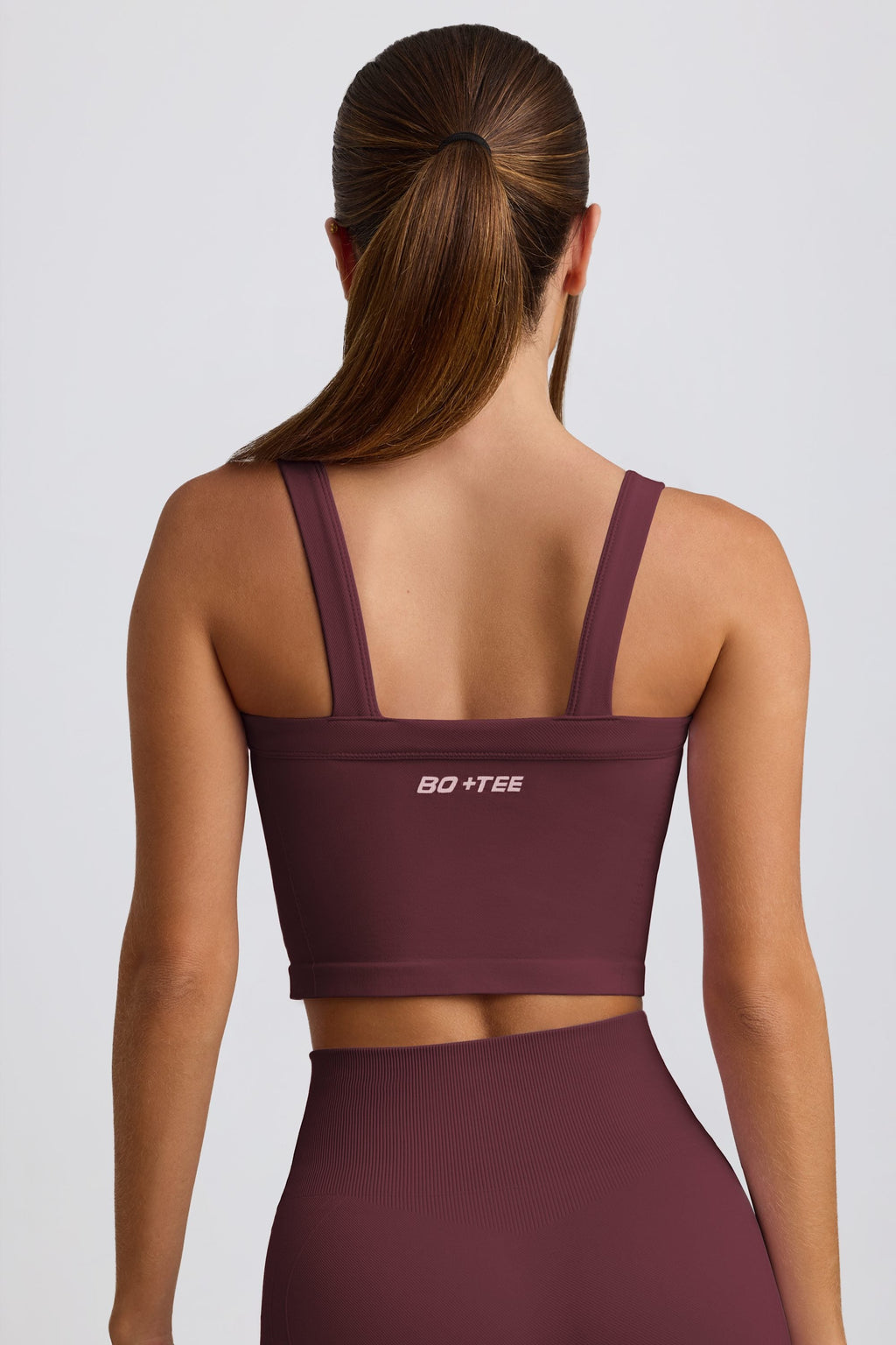 Super Sculpt Seamless Longline Camisole Top in Burgundy