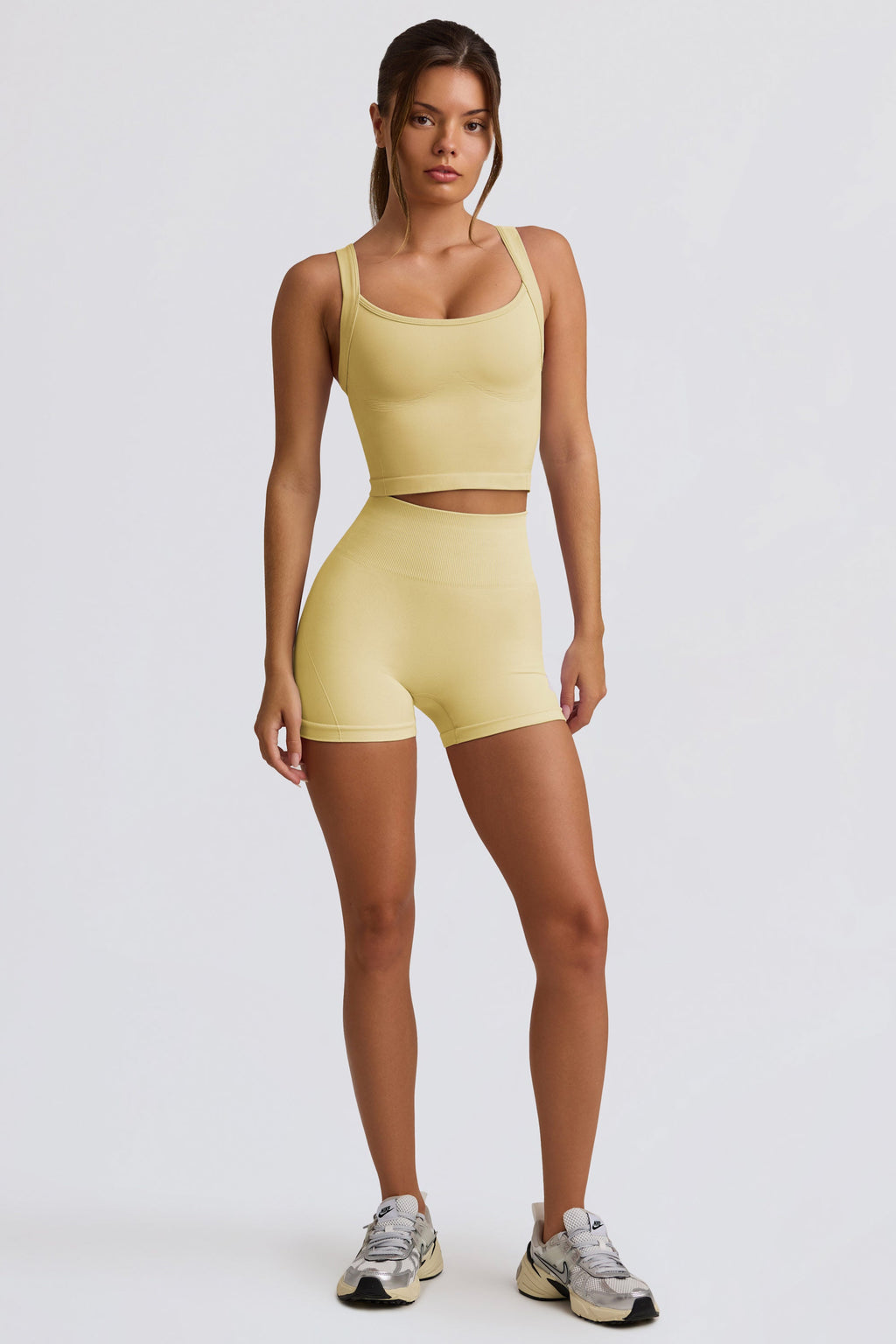 Super Sculpt Seamless Longline Camisole Top in Butter Yellow