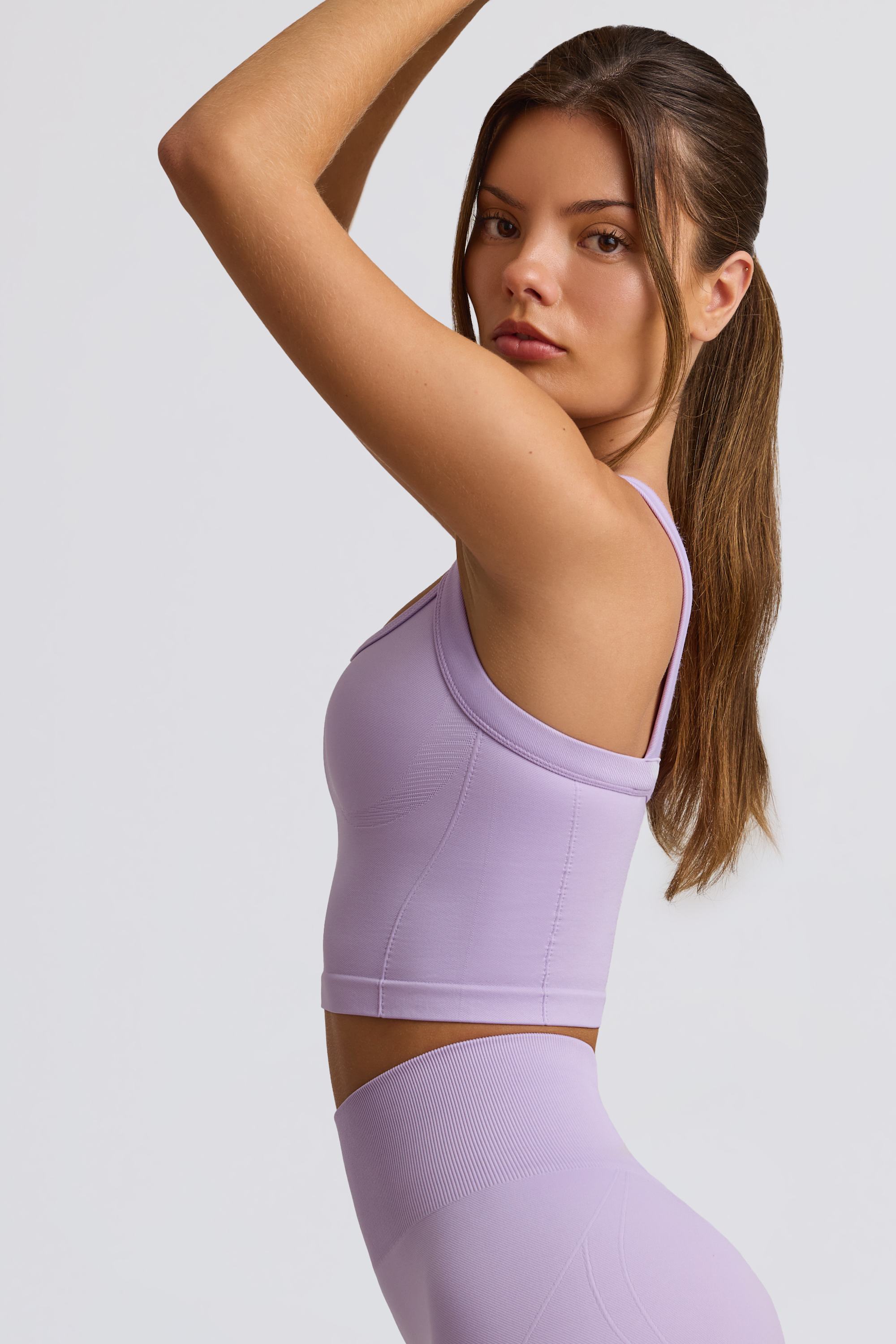 Super Sculpt Seamless Longline Camisole Top in Soft Lilac
