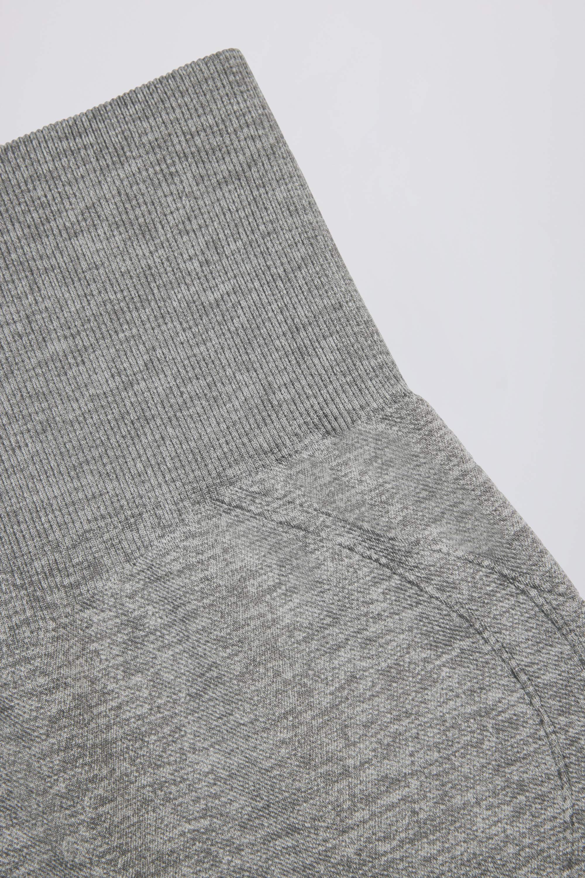 Super Sculpt Seamless Mini Shorts in Grey Marl