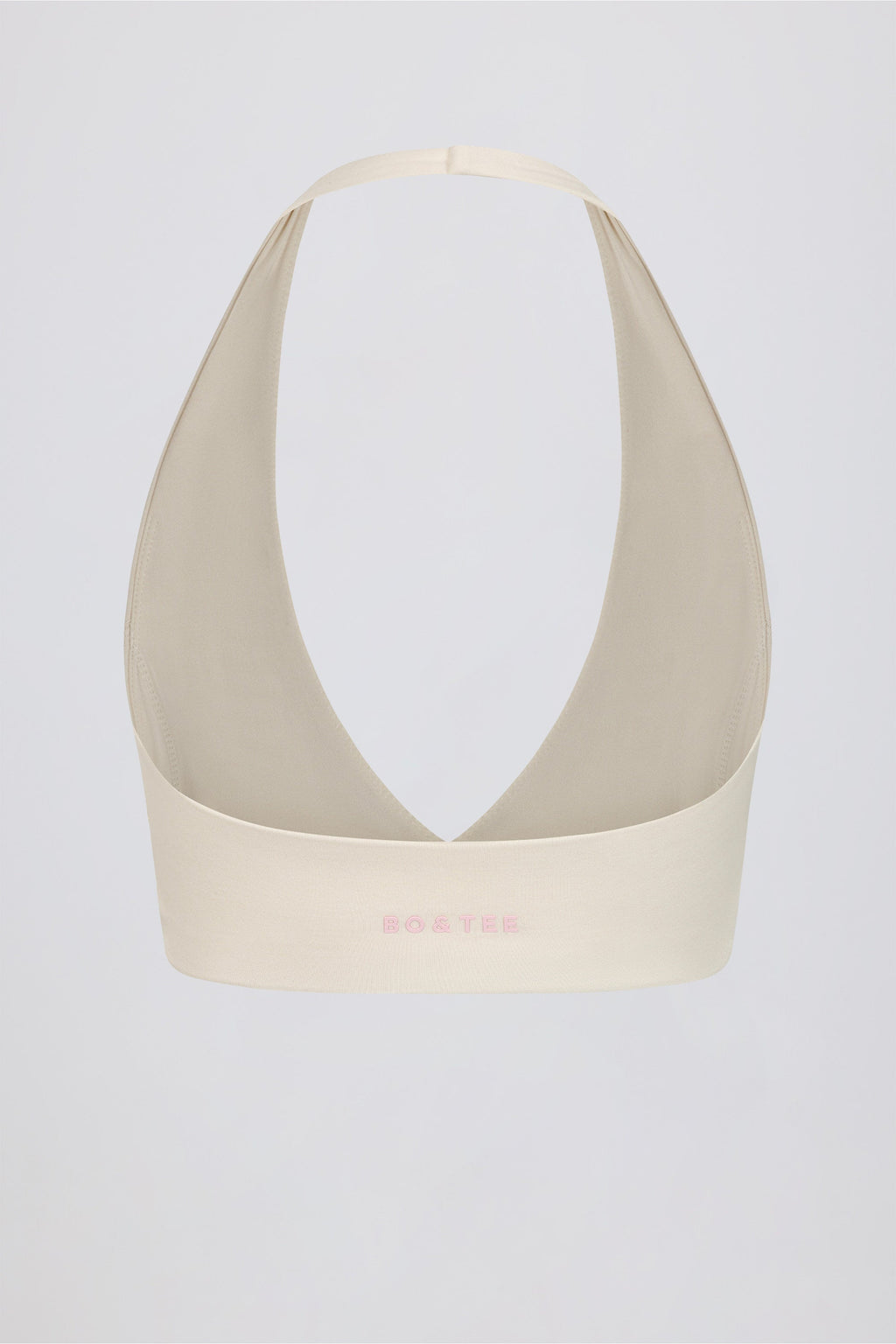 V-Neck Sports Bra in Ivory Marl
