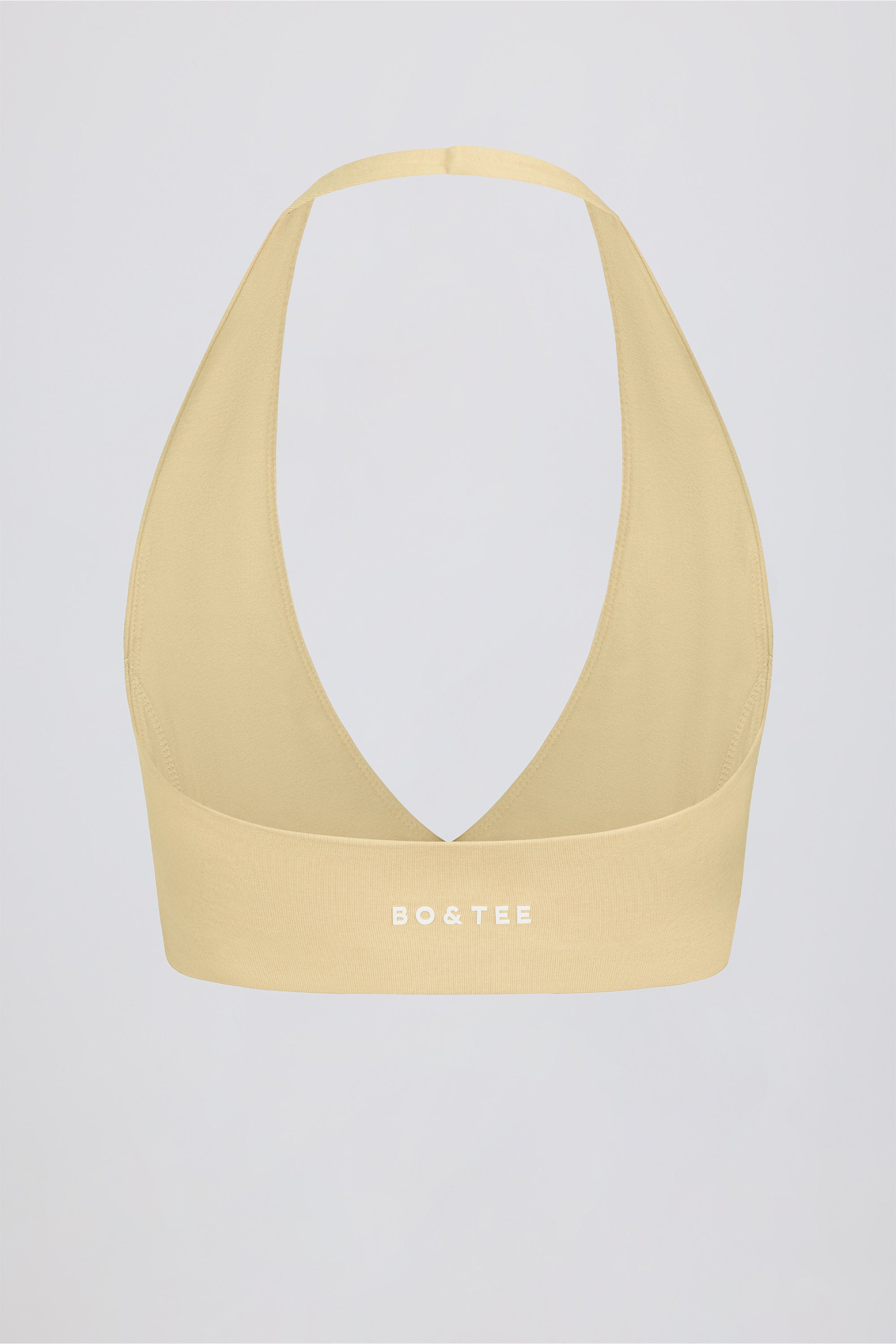 V-Neck Sports Bra in Lemon Marl