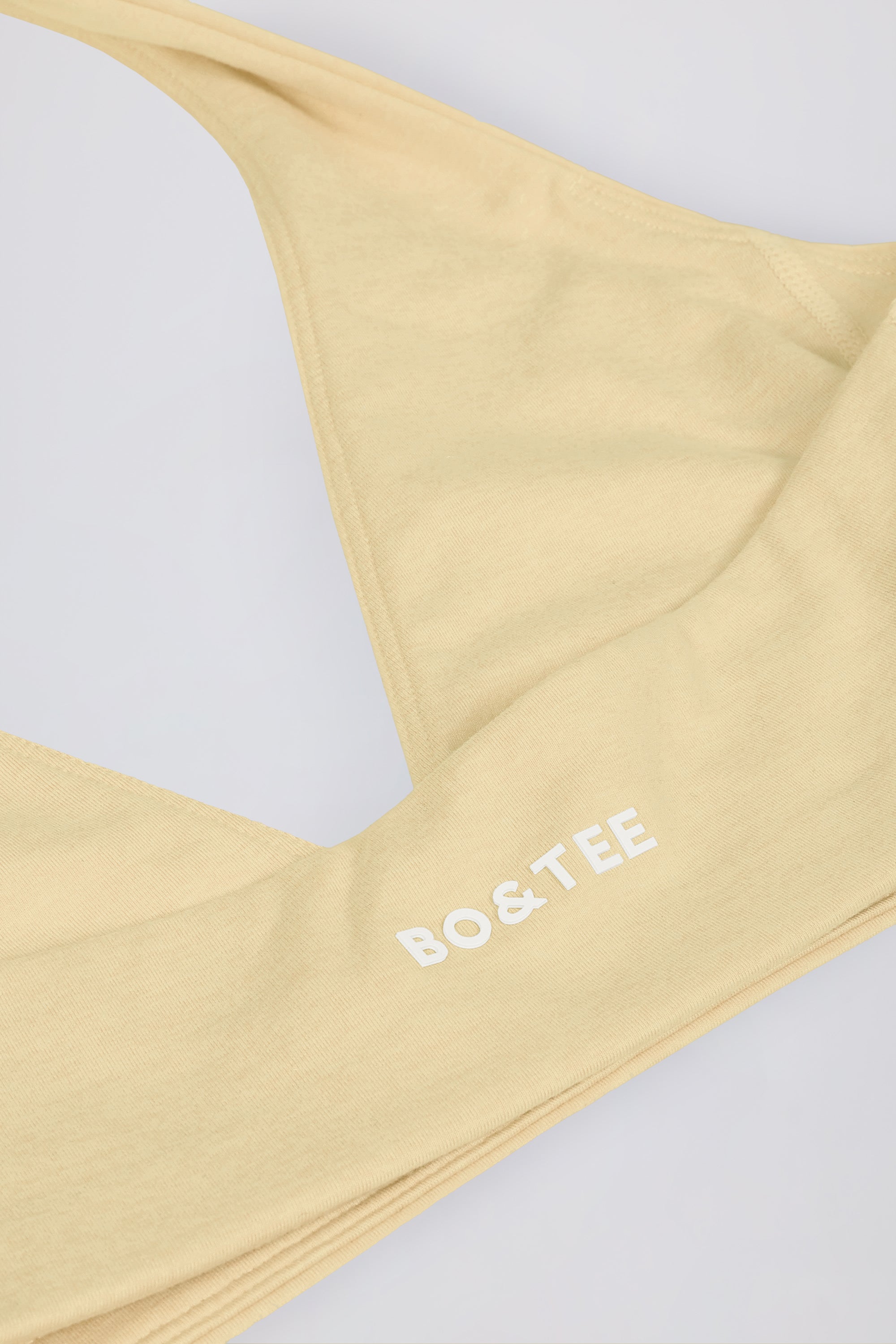 V-Neck Sports Bra in Lemon Marl