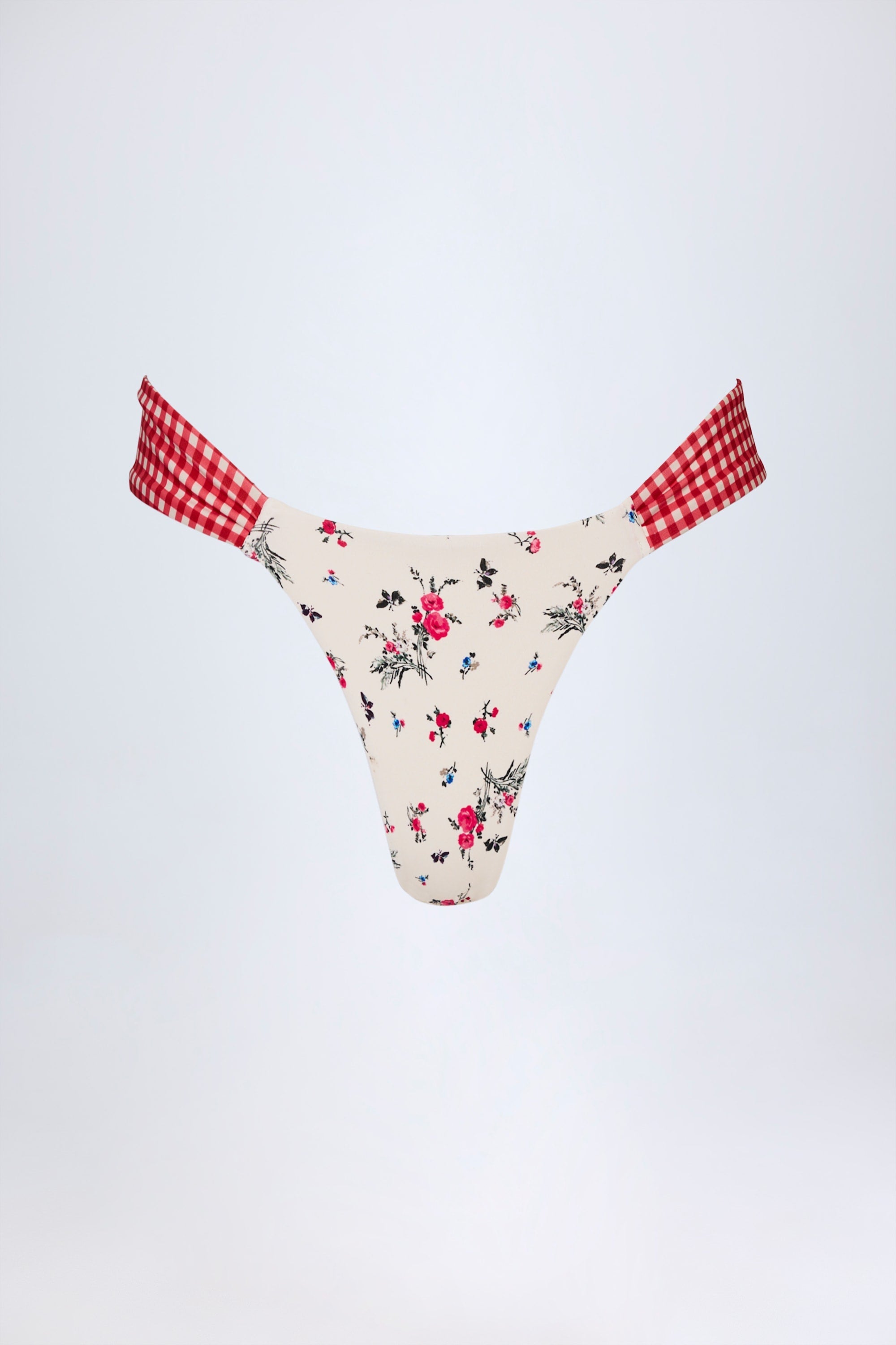 Cheeky Bikini Bottoms in Red Floral