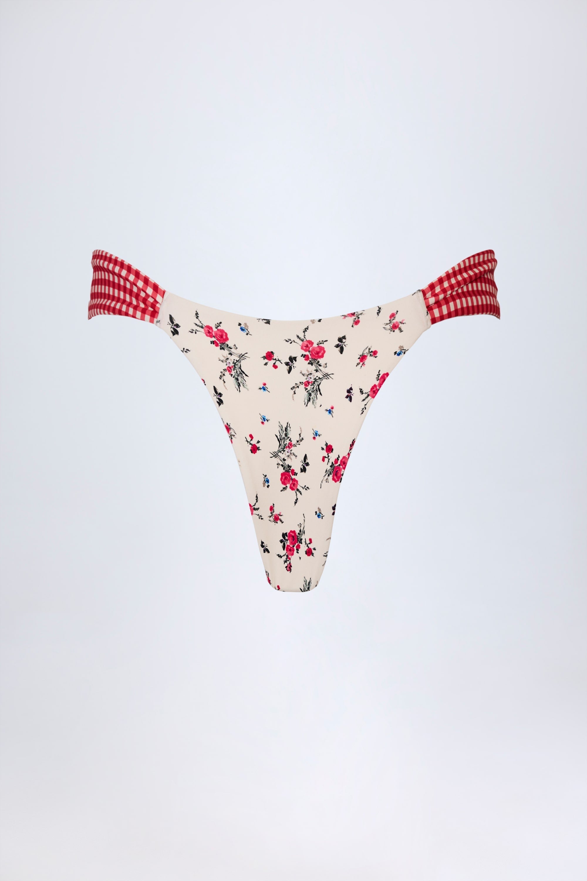 Cheeky Bikini Bottoms in Red Floral