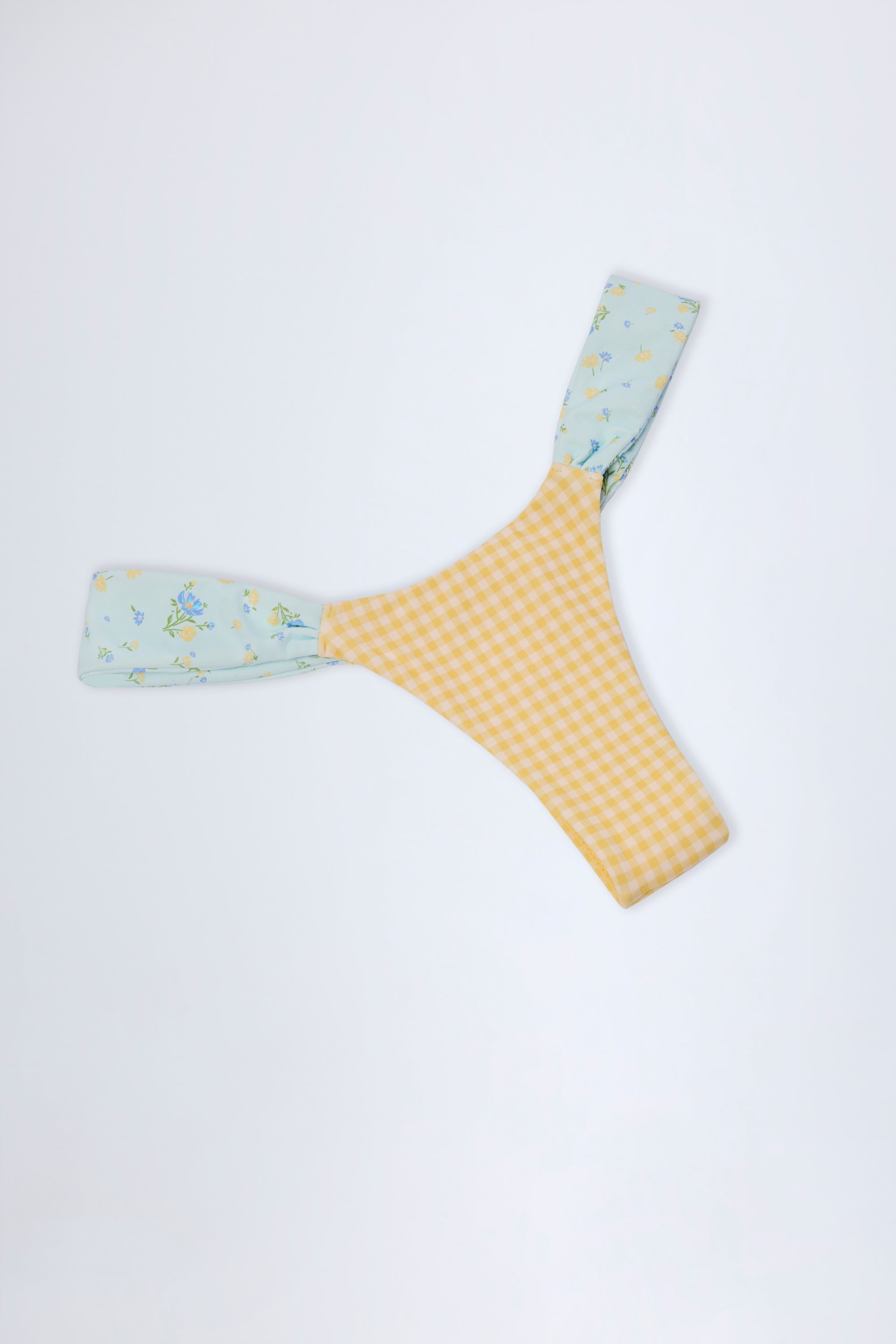 Cheeky Bikini Bottoms in Yellow Gingham