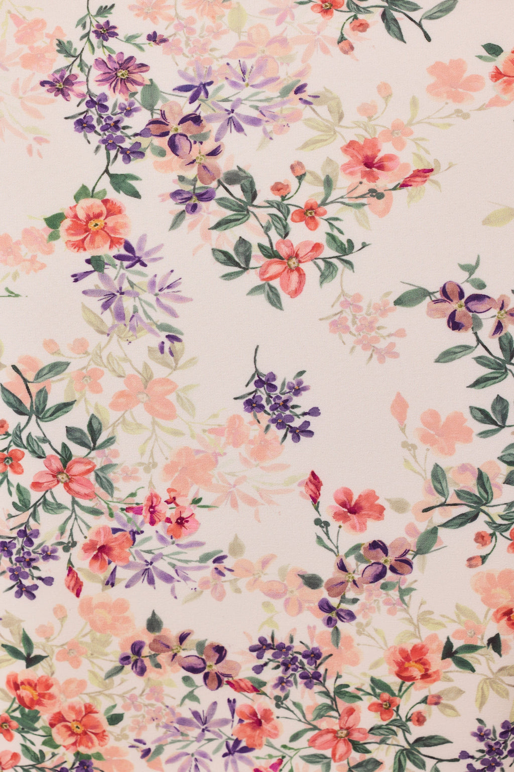 Layered Bra-Detail Fishtail Midaxi Dress in Primrose Floral Print