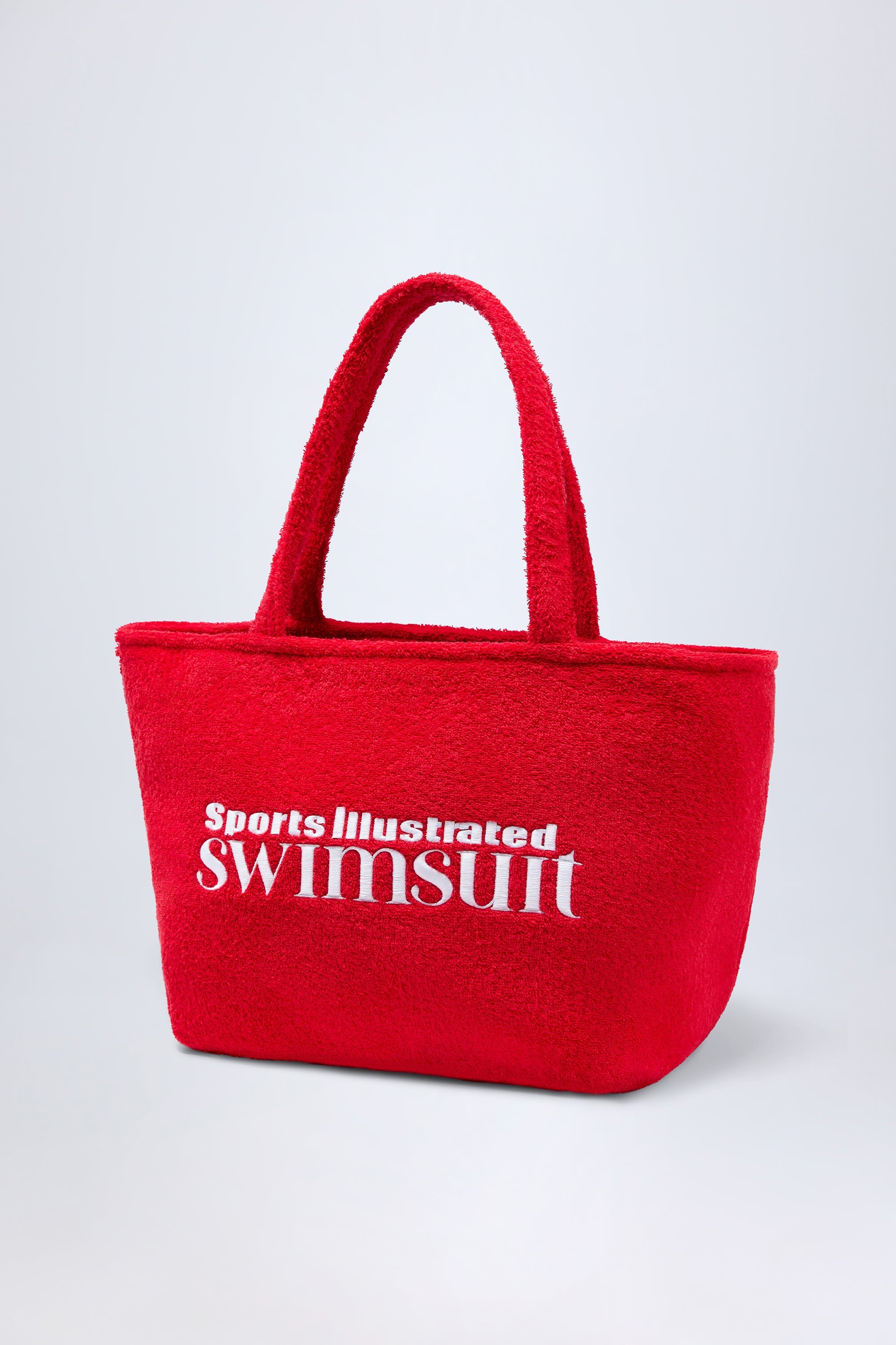 Towelling Tote Bag in Fiery Red