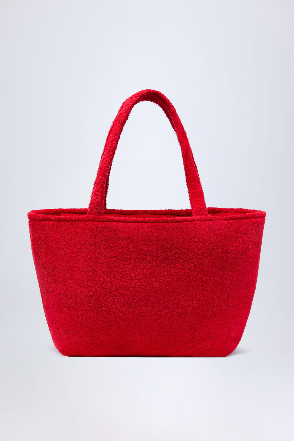 Towelling Tote Bag in Fiery Red
