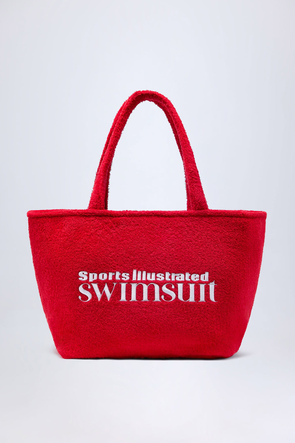 Towelling Tote Bag in Fiery Red