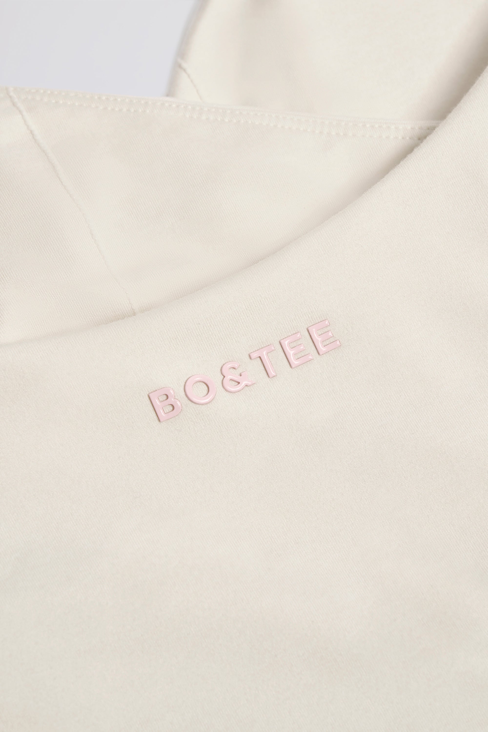 Wrap Halterneck Tank Top in Ivory Marl